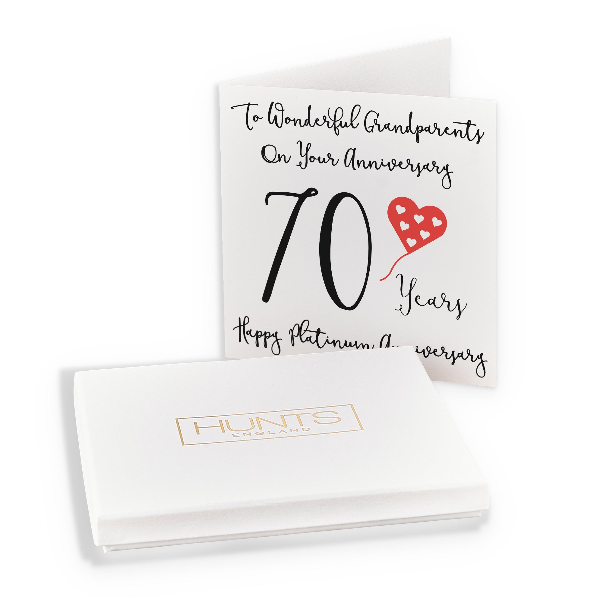 Boxed 70th Grandparents Anniversary Card Love Heart - Default Title (B0D54BQHFW)