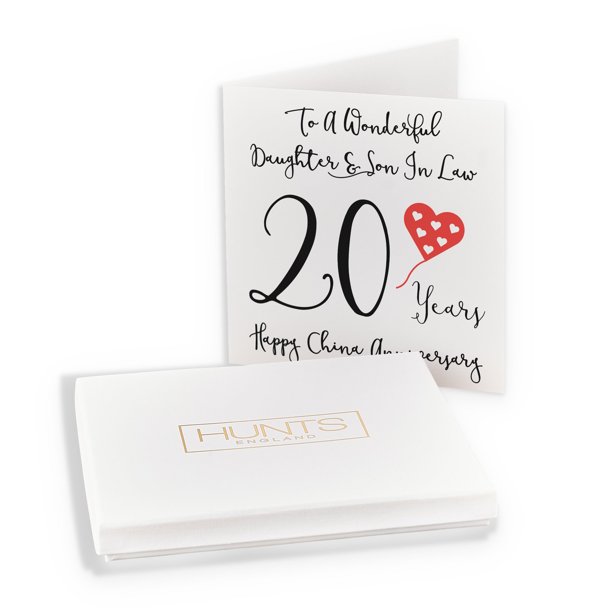 Boxed 20th Daughter And Son In Law Anniversary Card Love Heart - Default Title (B0D54C5WT5)