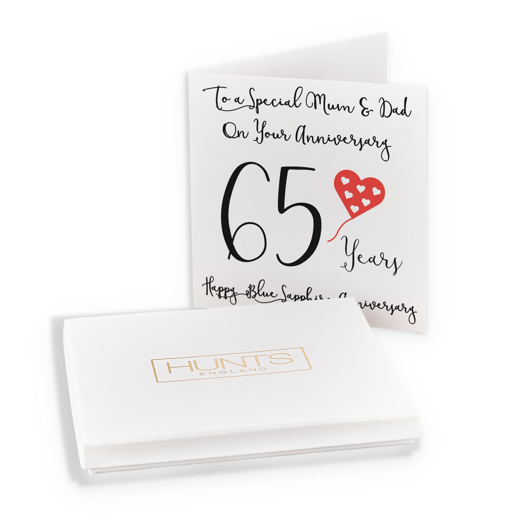 Boxed 65th Mum And Dad Anniversary Card Love Heart - Default Title (B0D54DC8HF)