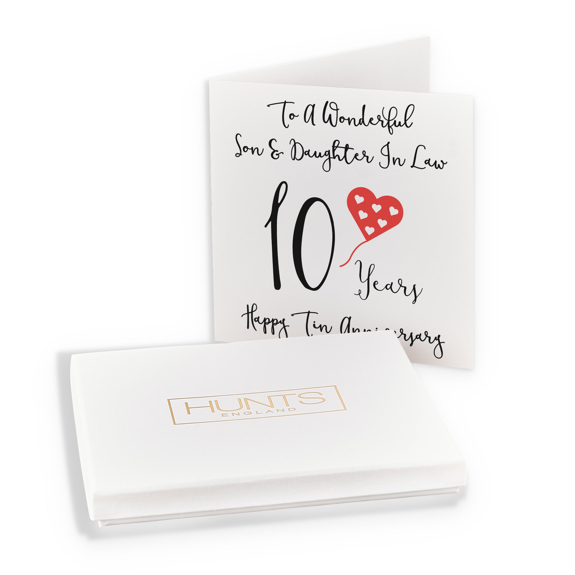 Boxed 10th Son And Daughter In Law Anniversary Card Love Heart - Default Title (B0D54DN9FJ)