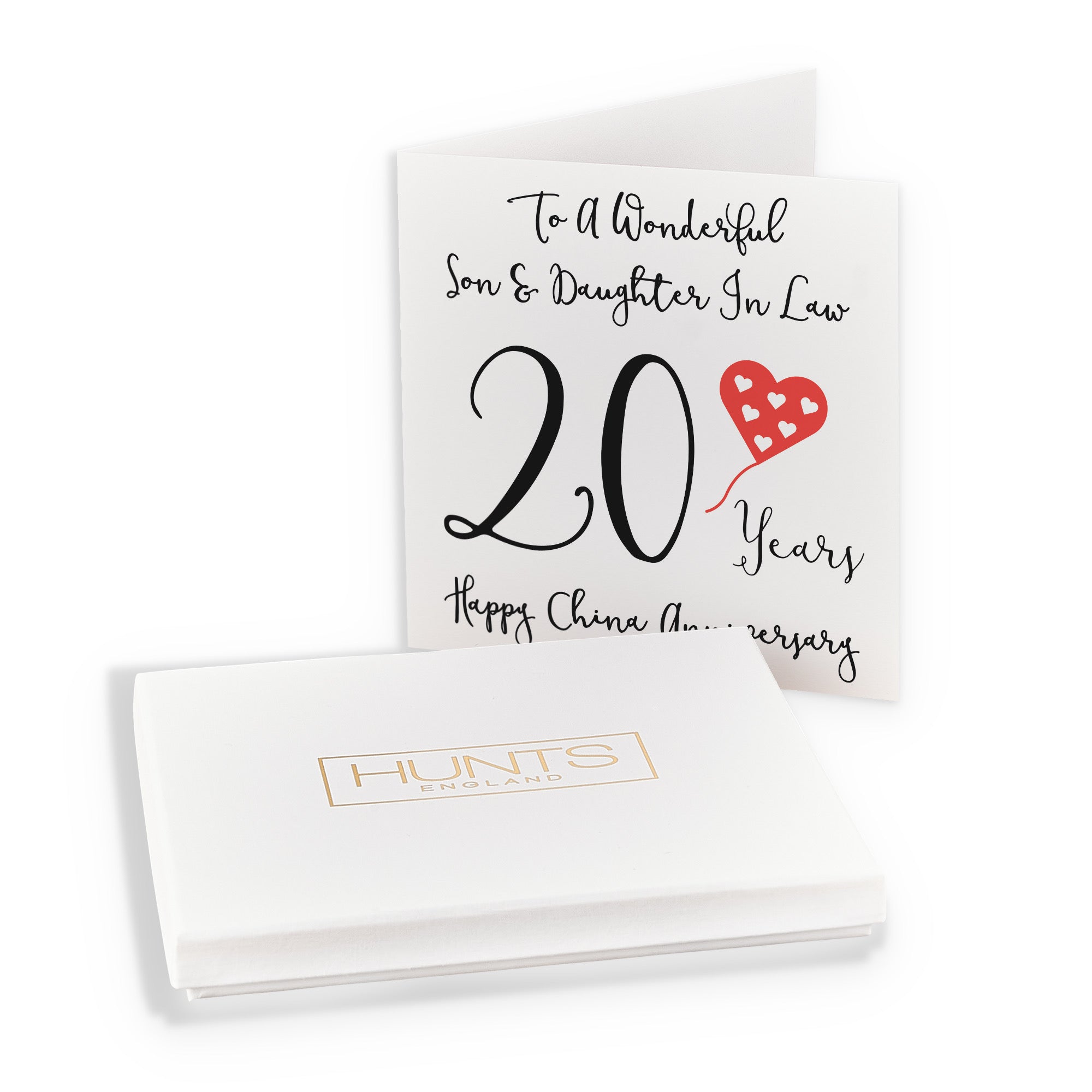 Boxed 20th Son And Daughter In Law Anniversary Card Love Heart - Default Title (B0D54DXYR1)