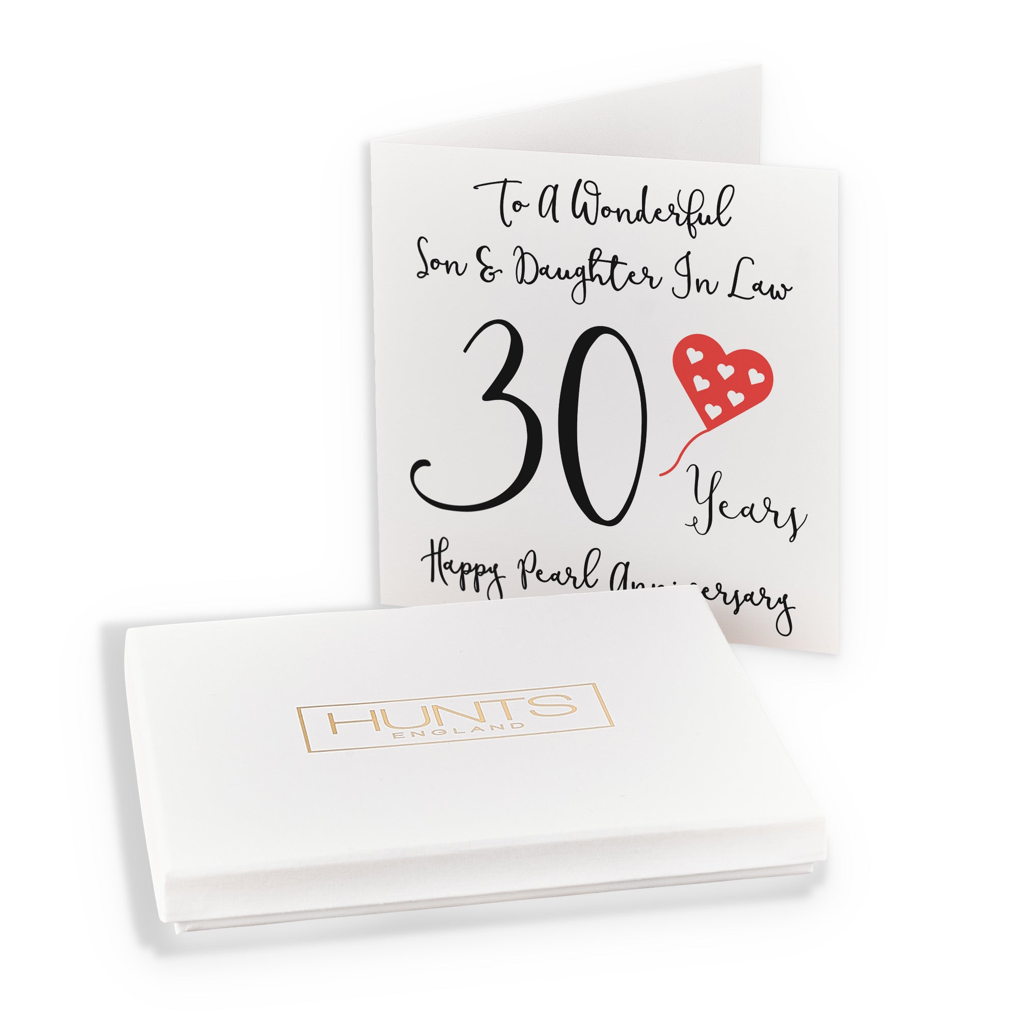 Boxed 30th Son And Daughter In Law Anniversary Card Love Heart - Default Title (B0D54DXYRP)