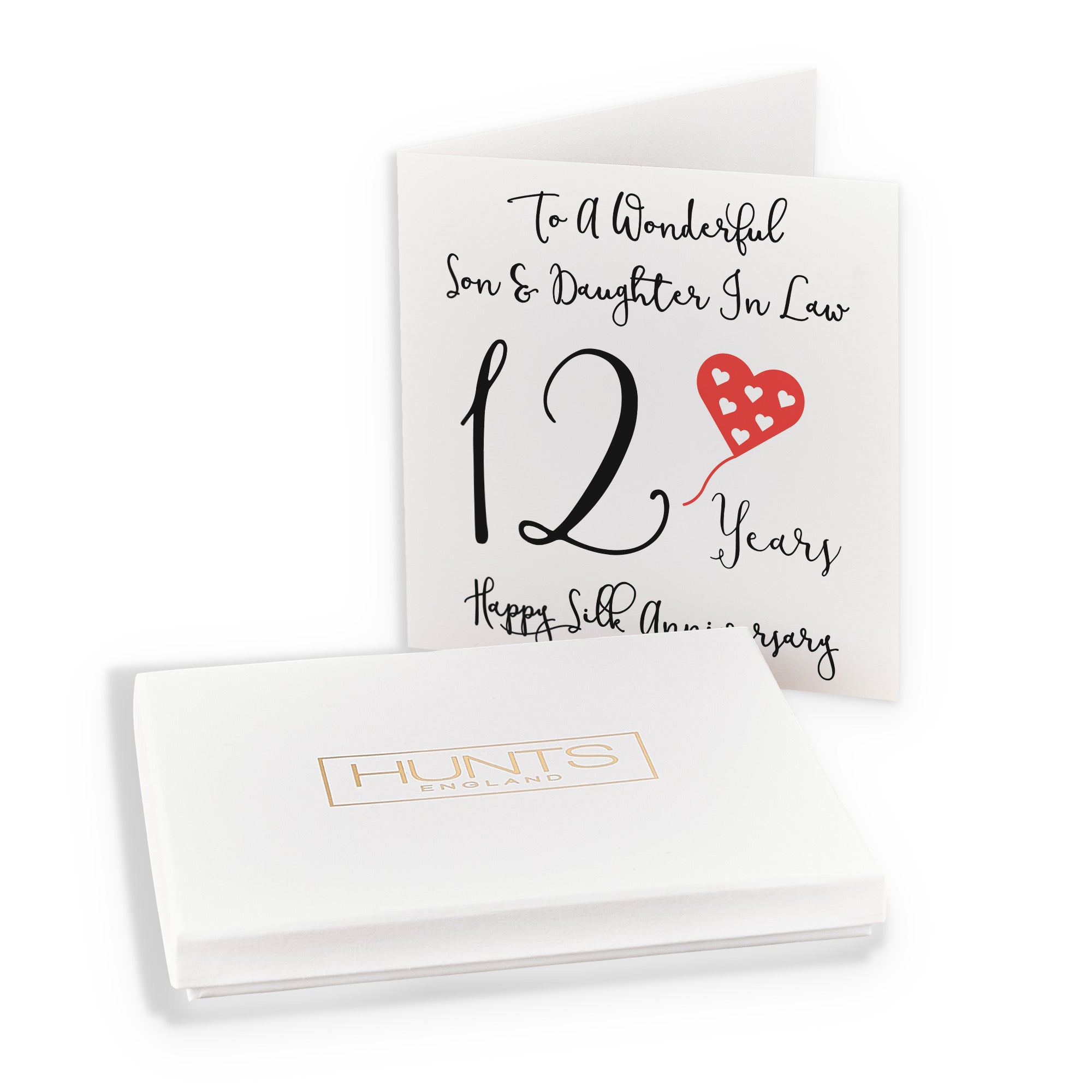 Boxed 12th Son And Daughter In Law Anniversary Card Love Heart - Default Title (B0D54GVBQJ)