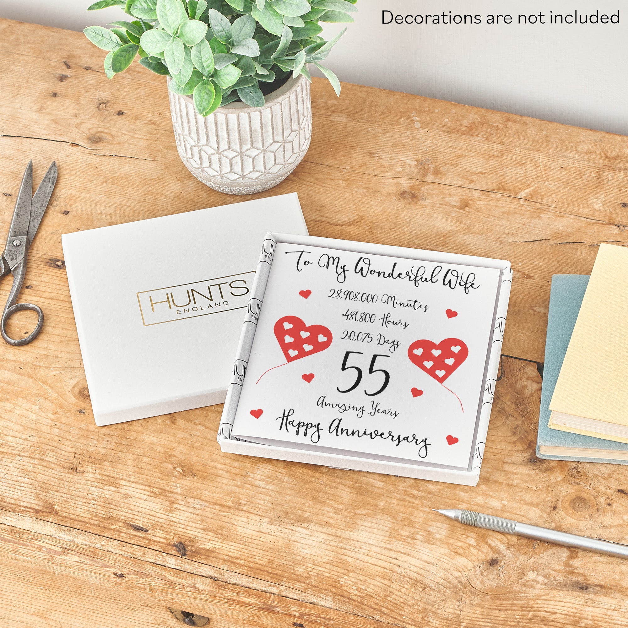 Boxed 55th Wife Anniversary Card Timeless - Default Title (B0D54Z47YZ)