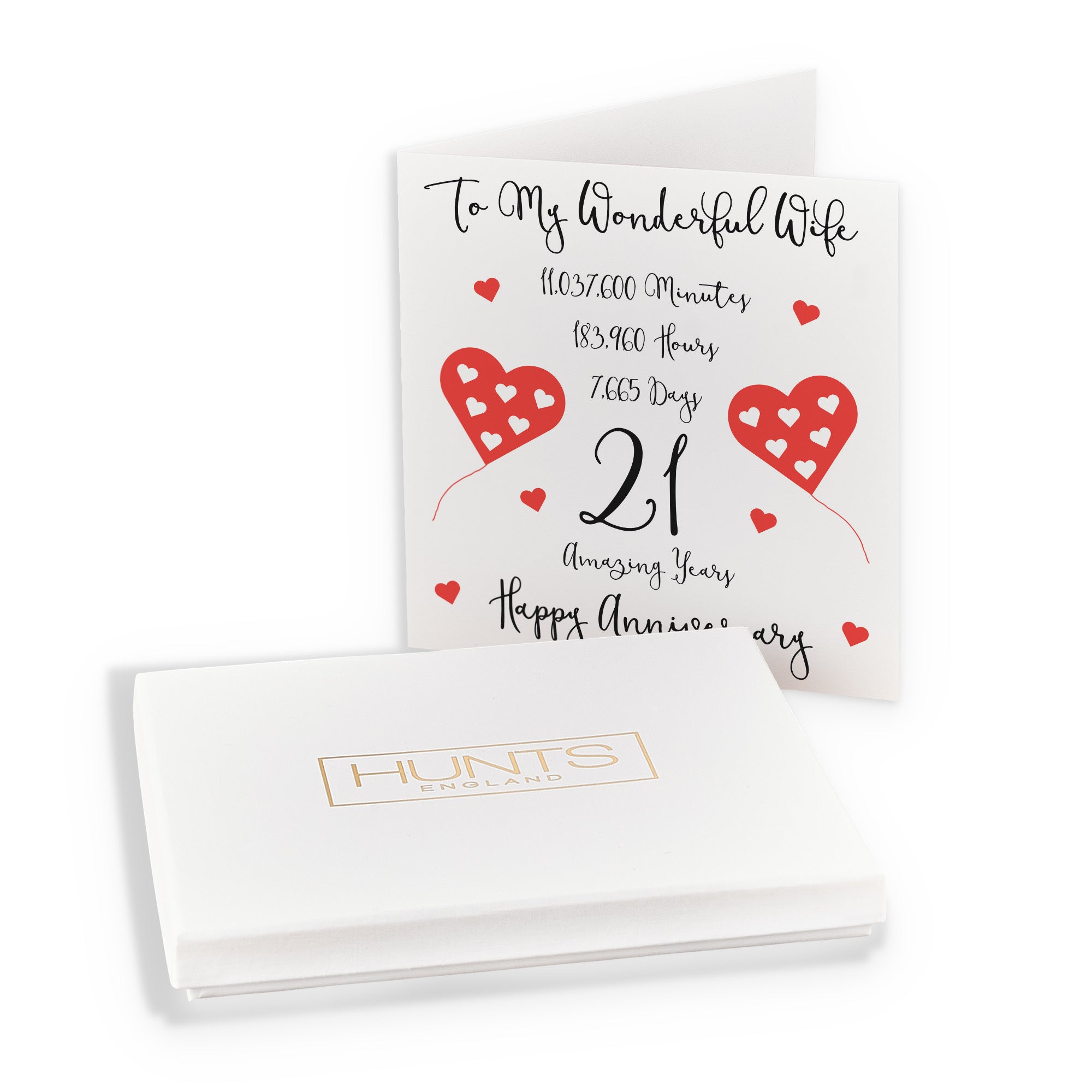 Boxed 21st Wife Anniversary Card Timeless - Default Title (B0D54ZTWNS)