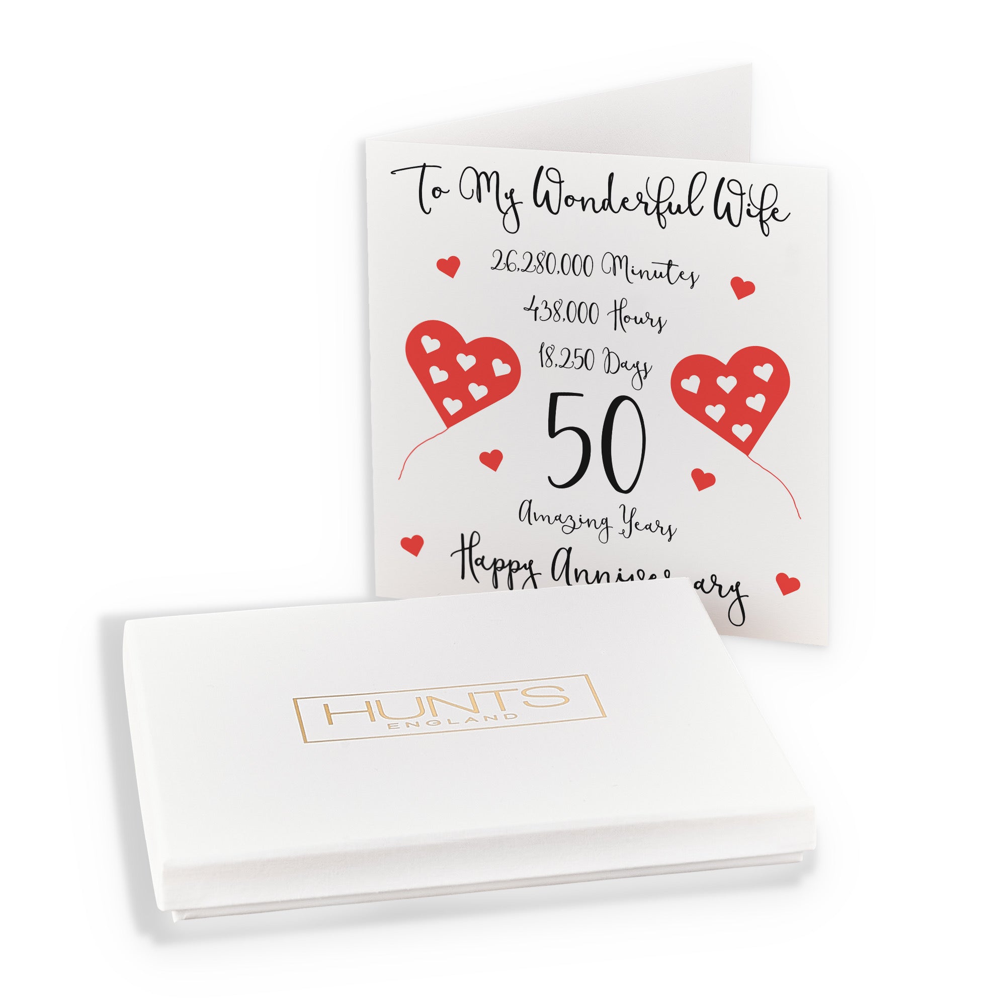 Boxed 50th Wife Anniversary Card Timeless - Default Title (B0D5513G51)