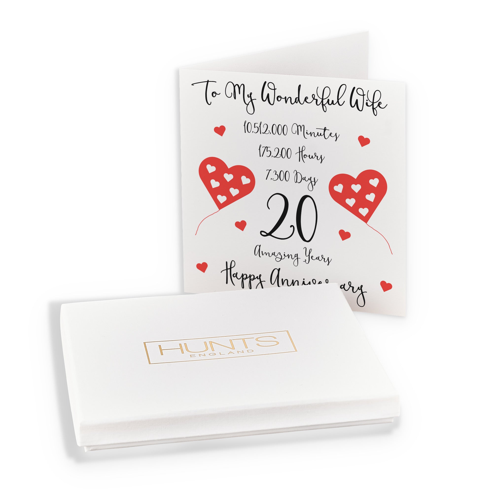 Boxed 20th Wife Anniversary Card Timeless - Default Title (B0D551FCDH)