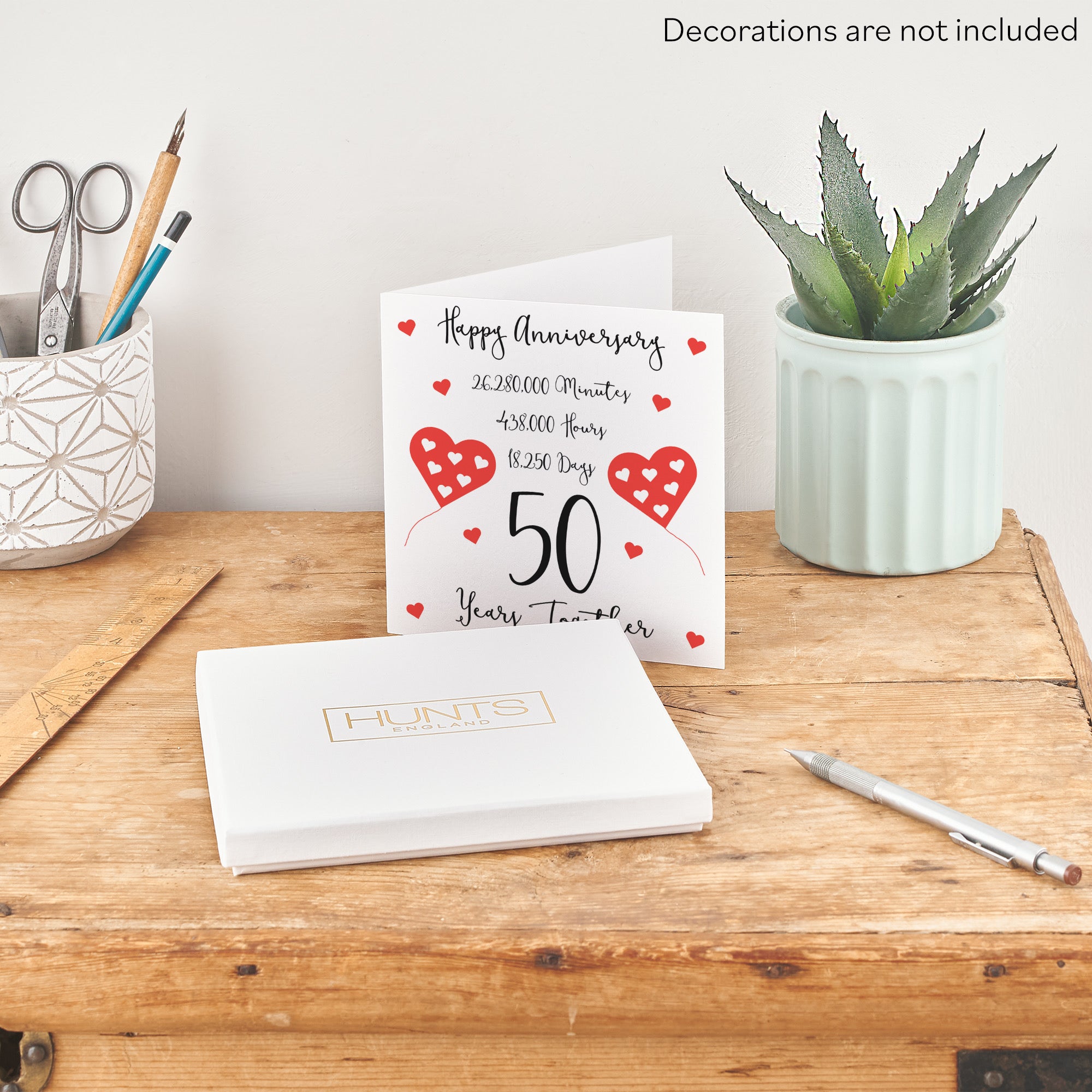 Boxed 50th Anniversary Card Timeless - Default Title (B0D558DG1W)