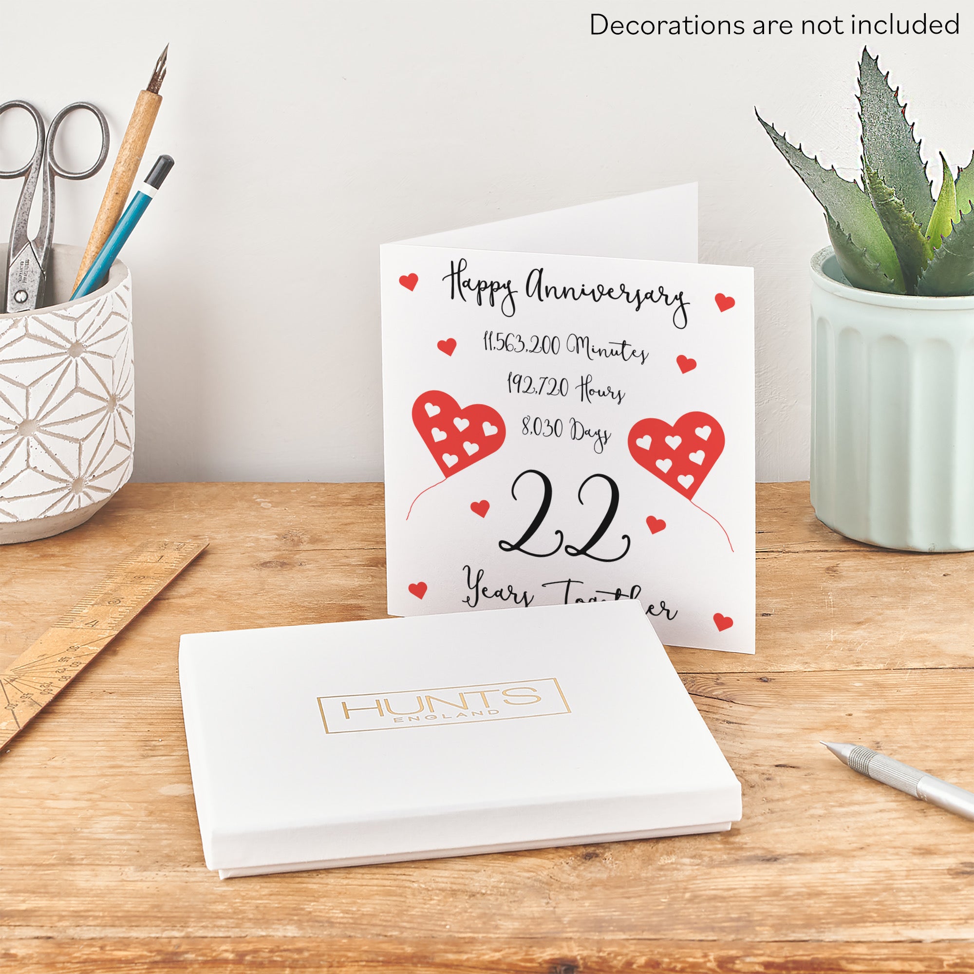 Boxed 22nd Wedding Anniversary Card Timeless - Default Title (B0D55NKYY2)