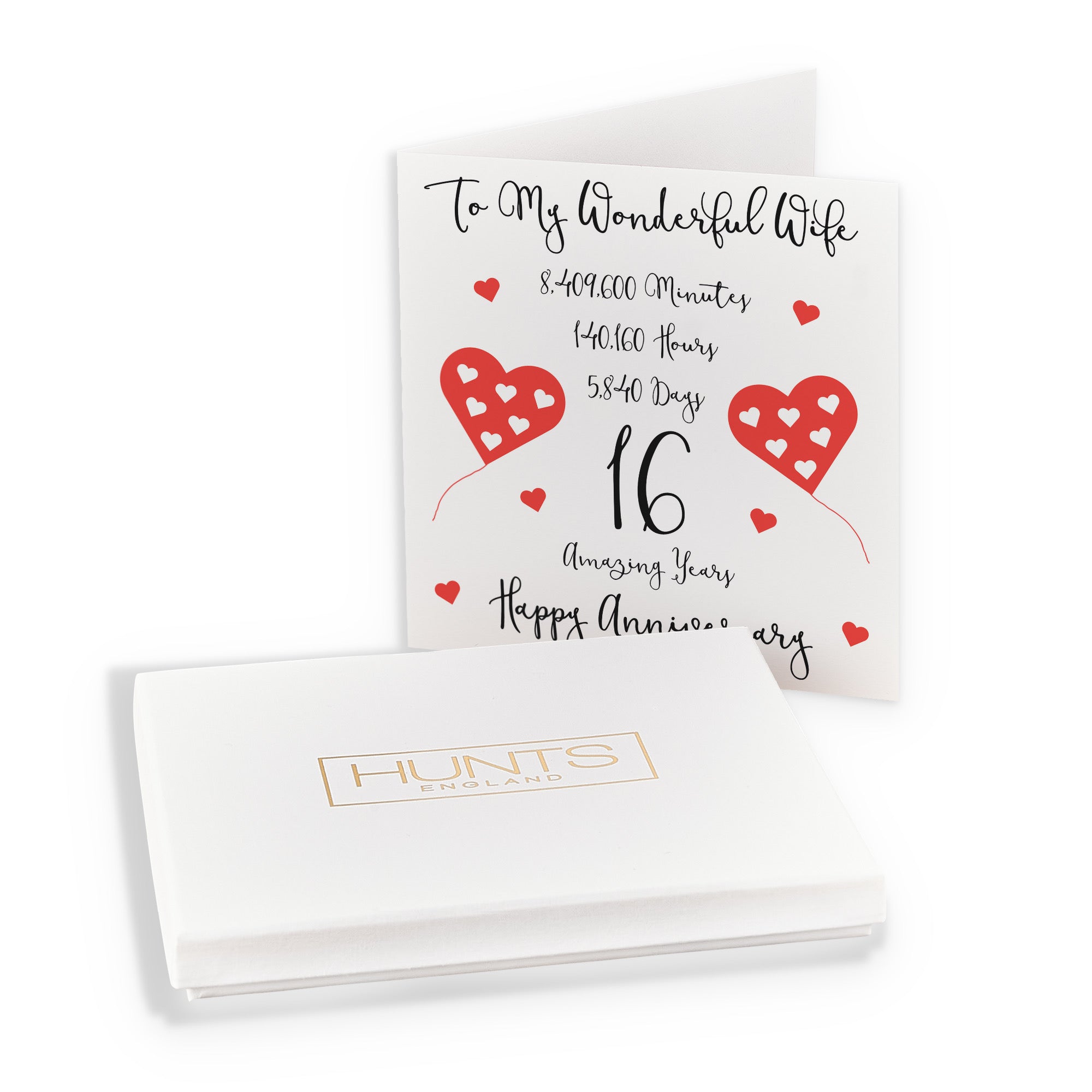 Boxed 16th Wife Anniversary Card Timeless - Default Title (B0D55NPC95)