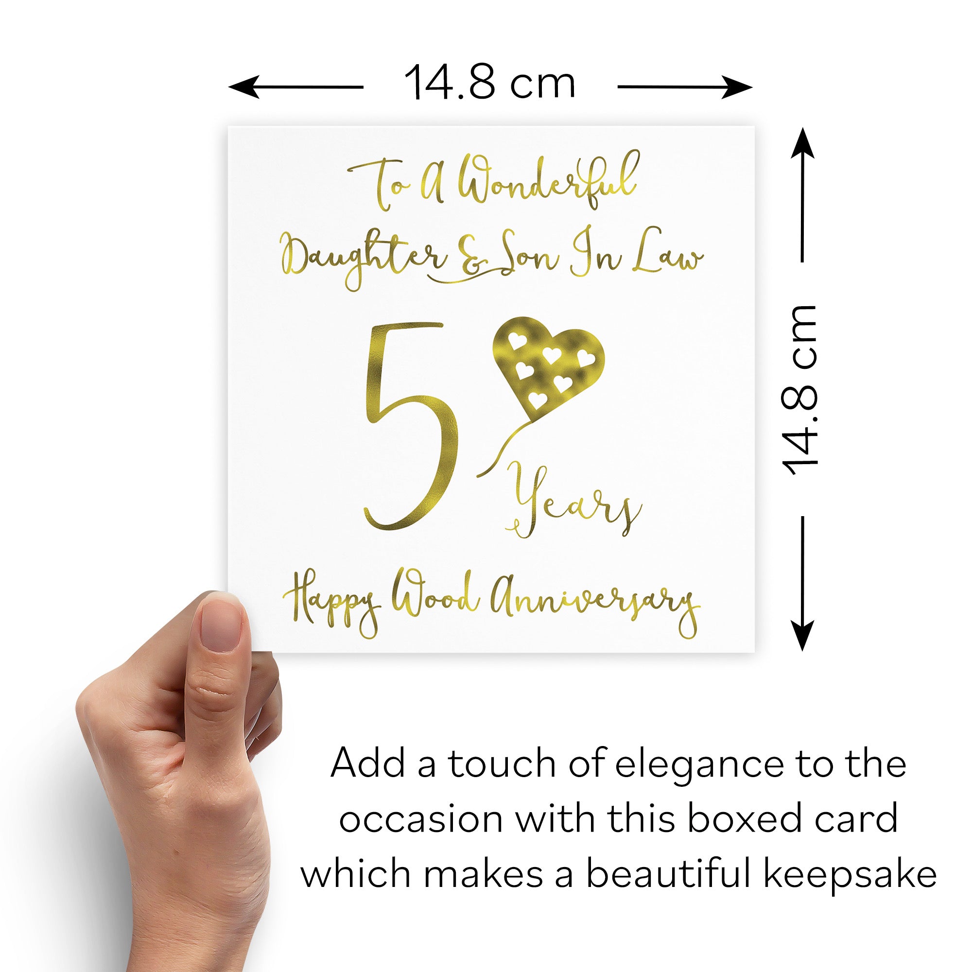 Boxed 5th Daughter And Son In Law Anniversary Card Milano - Default Title (B0D58F9VFC)