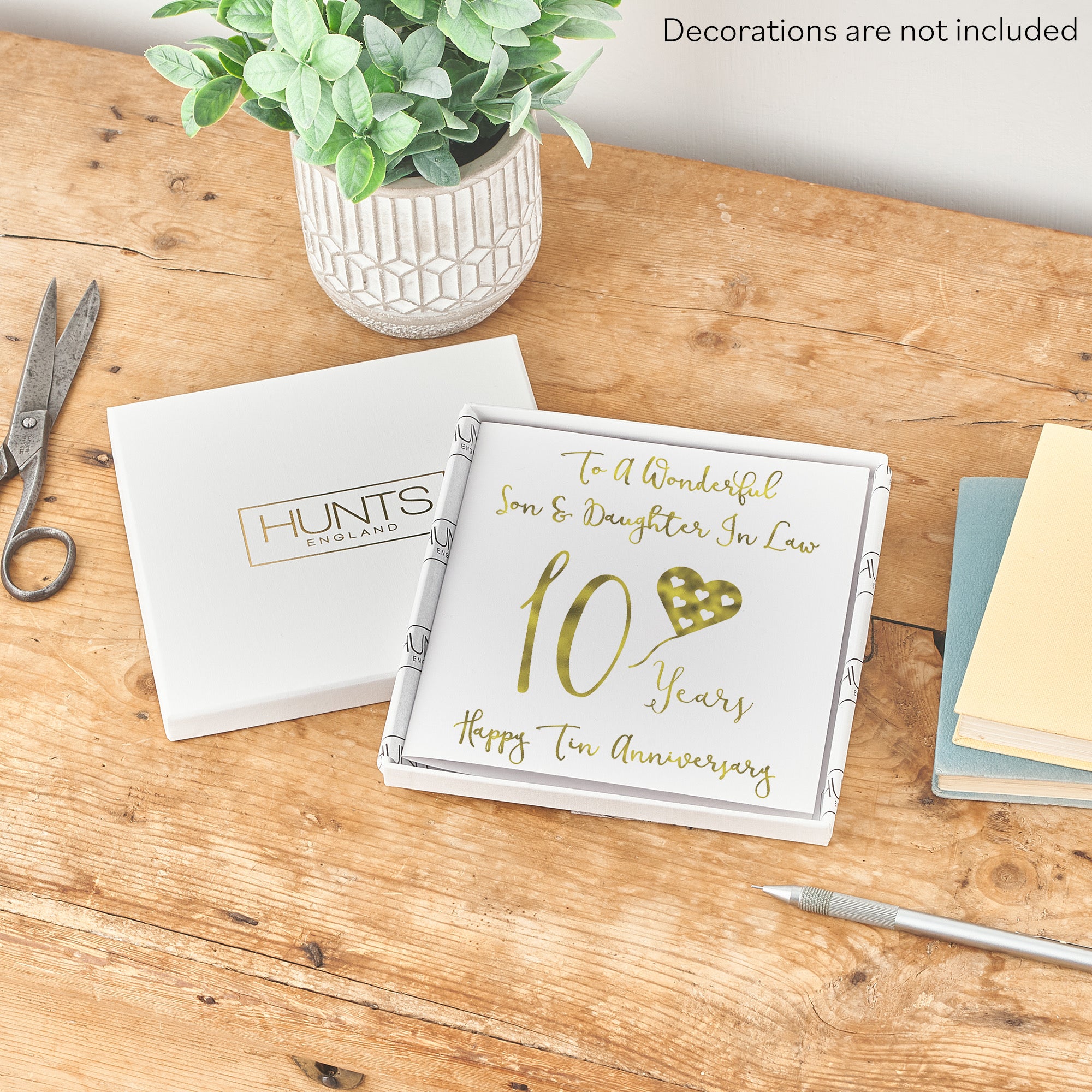 Boxed 10th Son And Daughter In Law Anniversary Card Milano - Default Title (B0D58FWCS1)