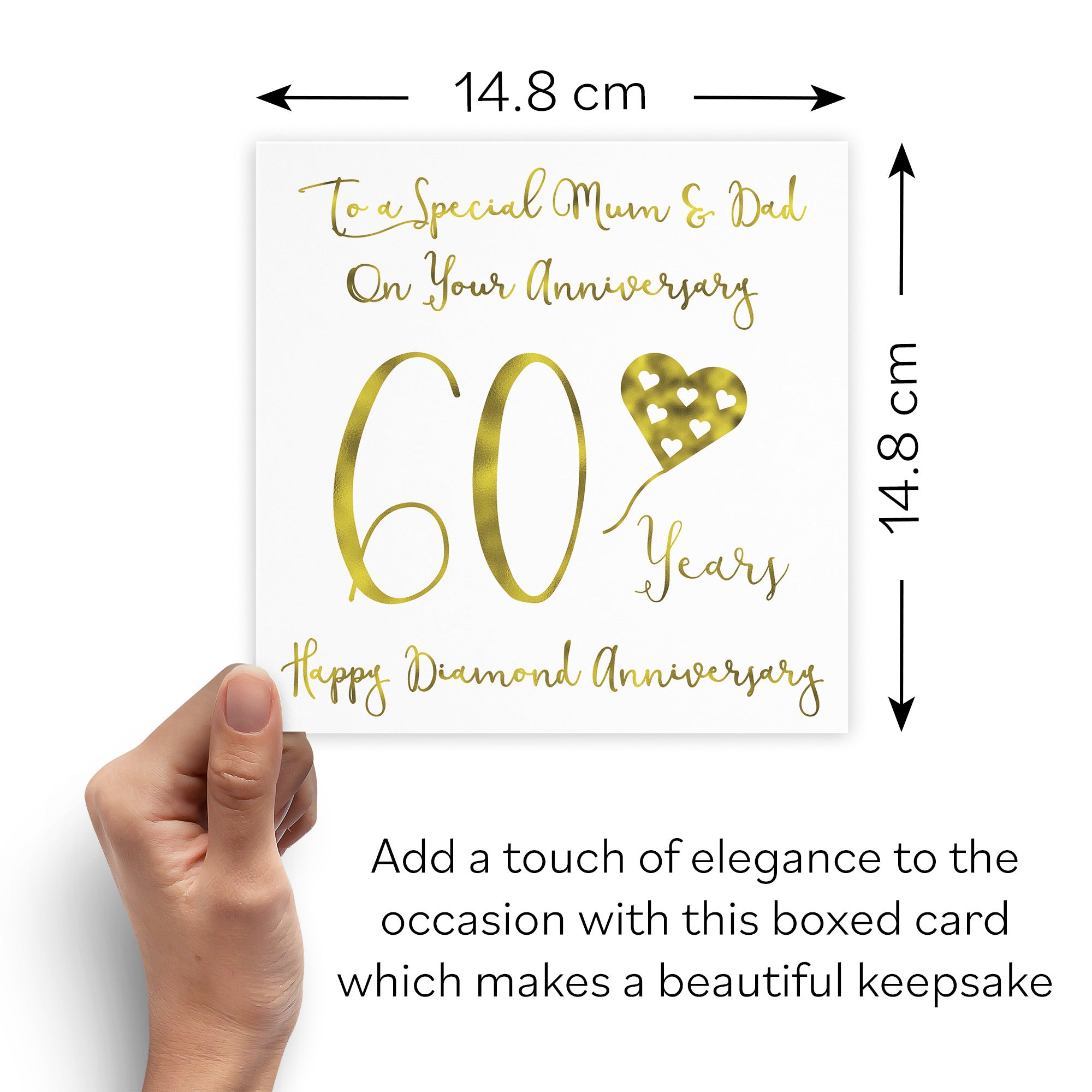 Boxed 60th Mum And Dad Anniversary Card Milano - Default Title (B0D58FZ6KZ)