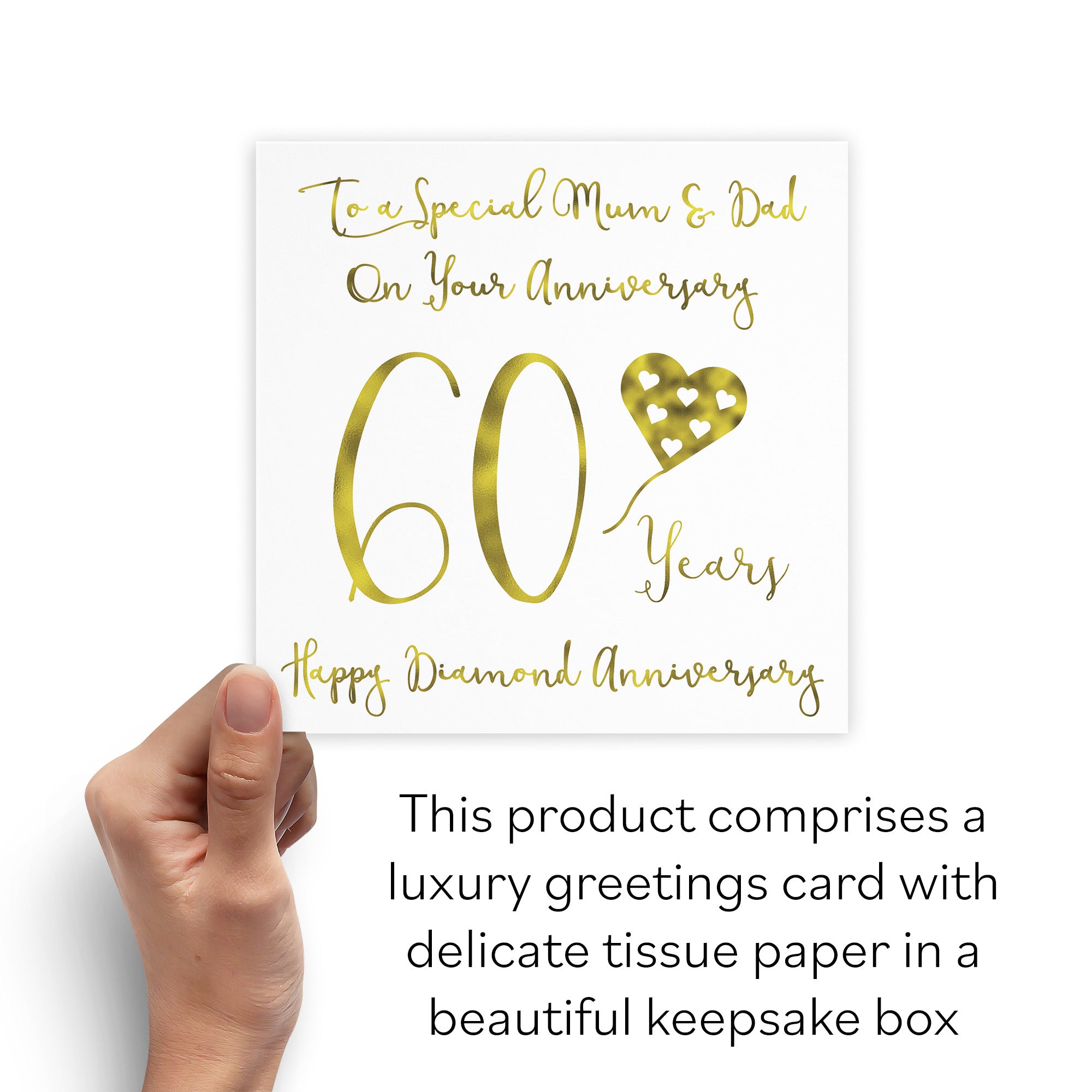 Boxed 60th Mum And Dad Anniversary Card Milano - Default Title (B0D58FZ6KZ)