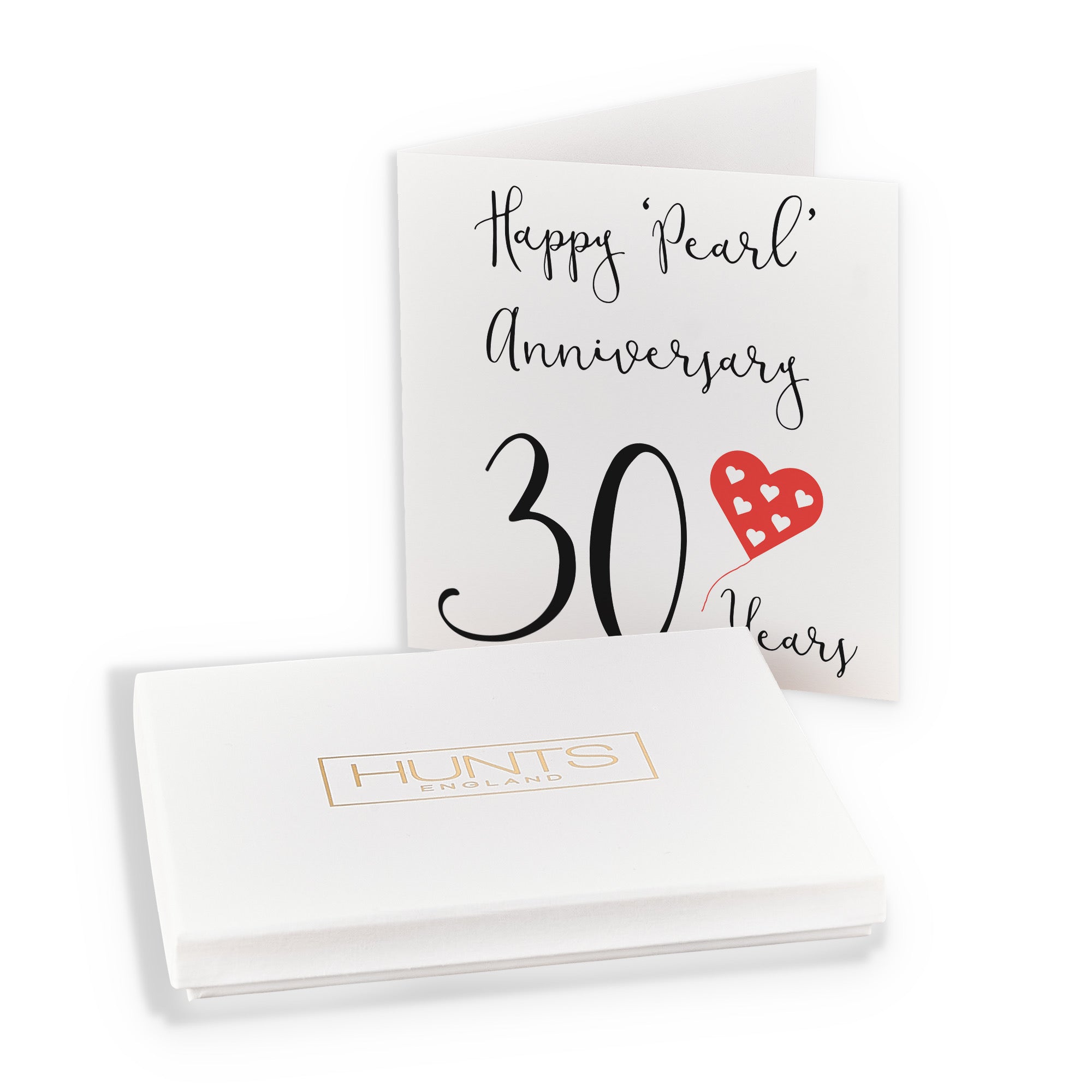 Boxed 30th Anniversary Card Red Heart - Default Title (B0D58G18X9)