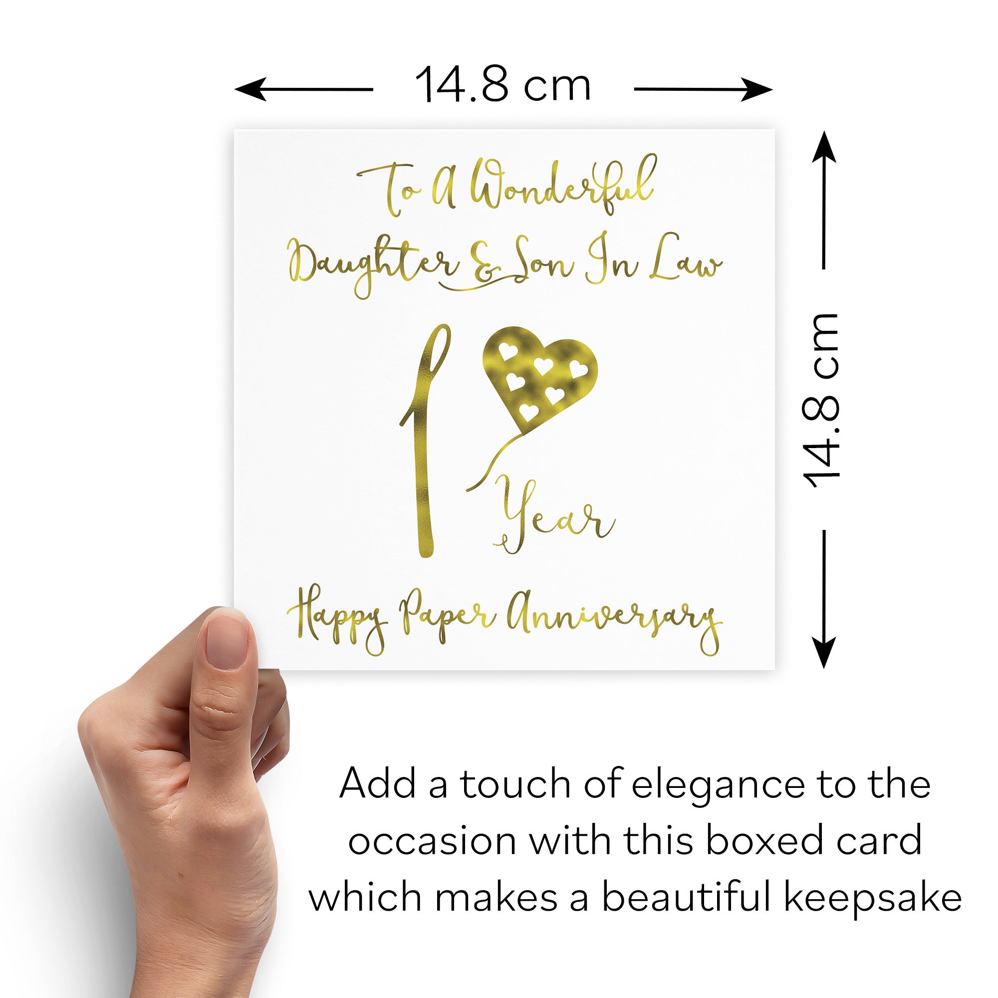 Boxed 1st Daughter And Son In Law Anniversary Card Milano - Default Title (B0D58G2C5K)