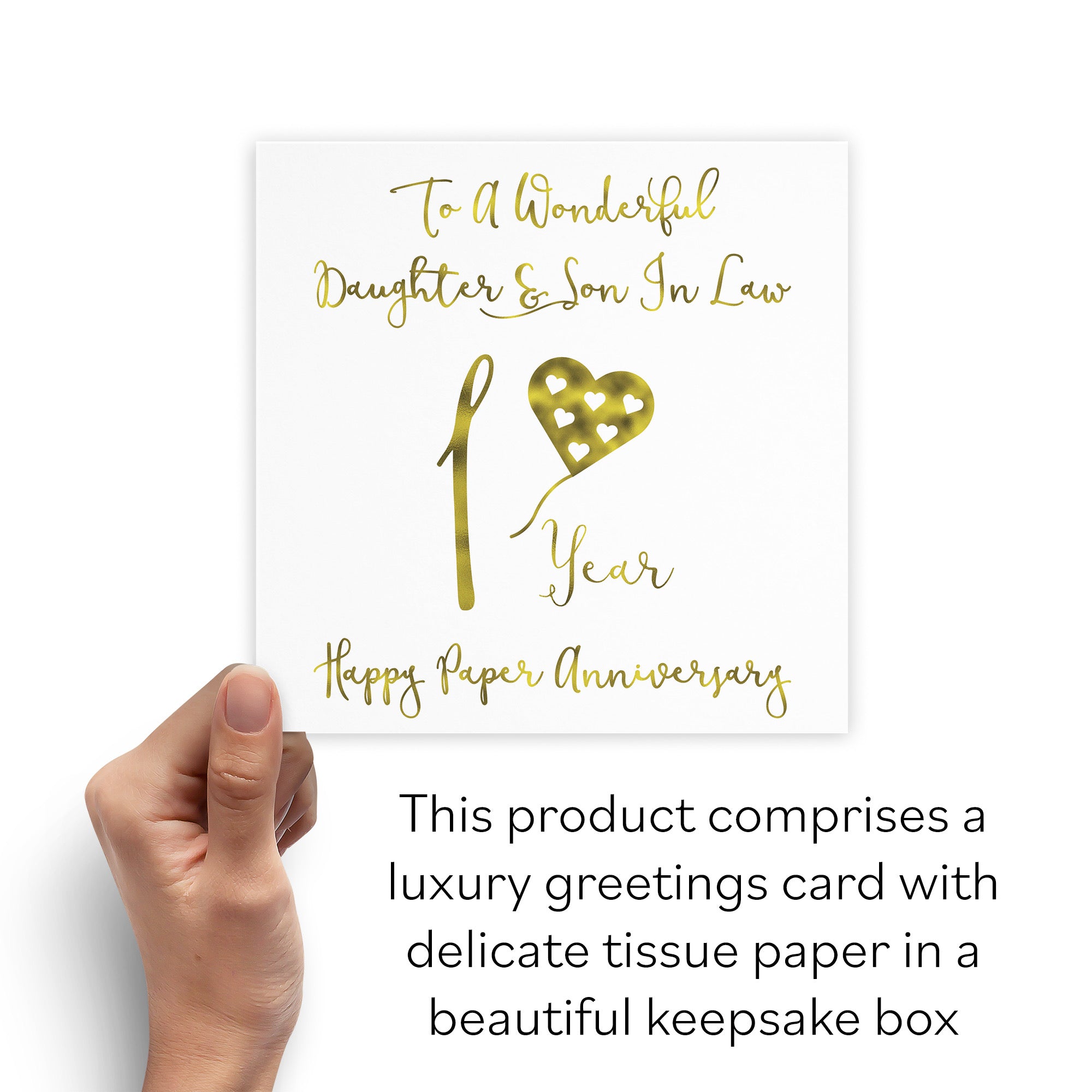 Boxed 1st Daughter And Son In Law Anniversary Card Milano - Default Title (B0D58G2C5K)