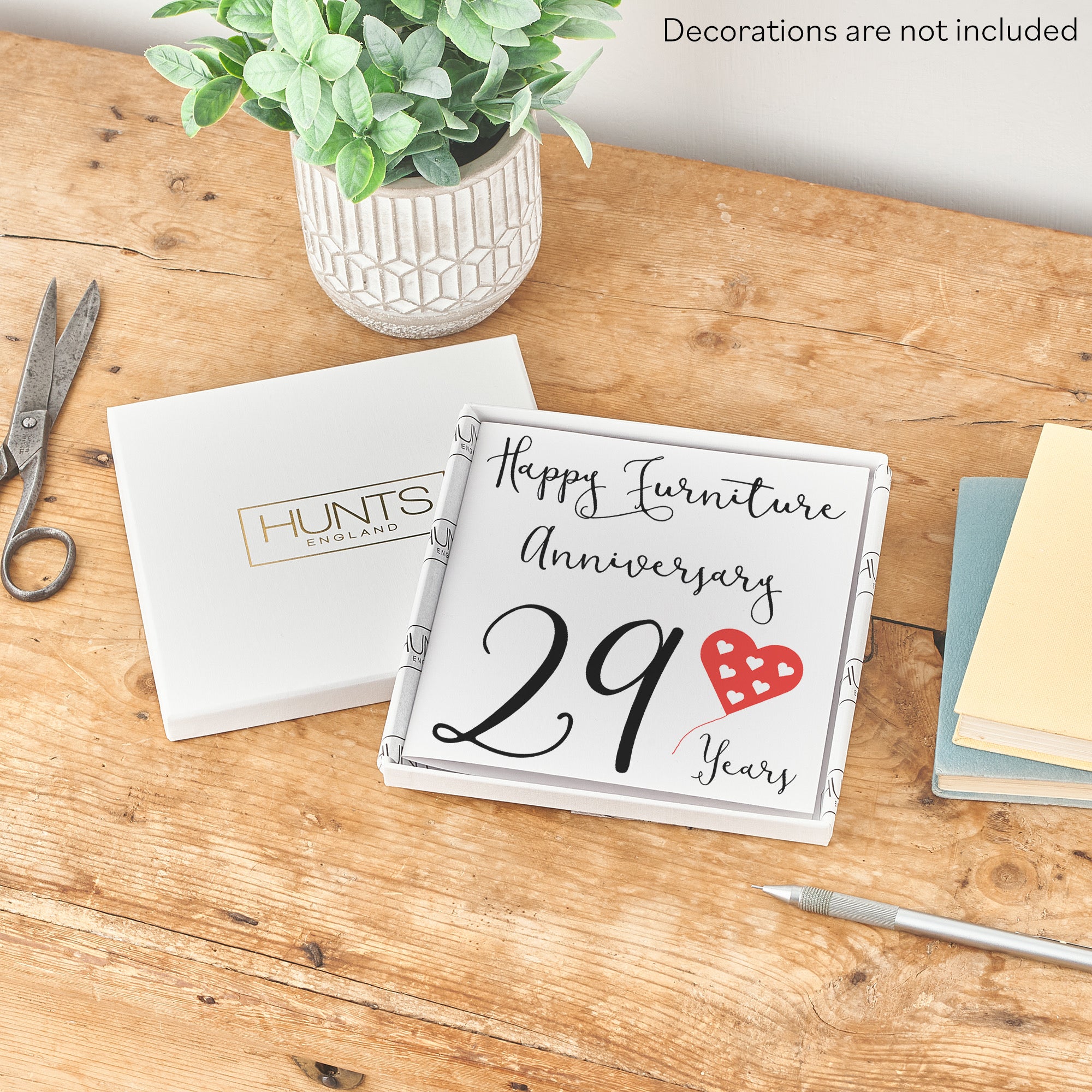 Boxed 29th Anniversary Card Red Heart - Default Title (B0D58GGR3Q)