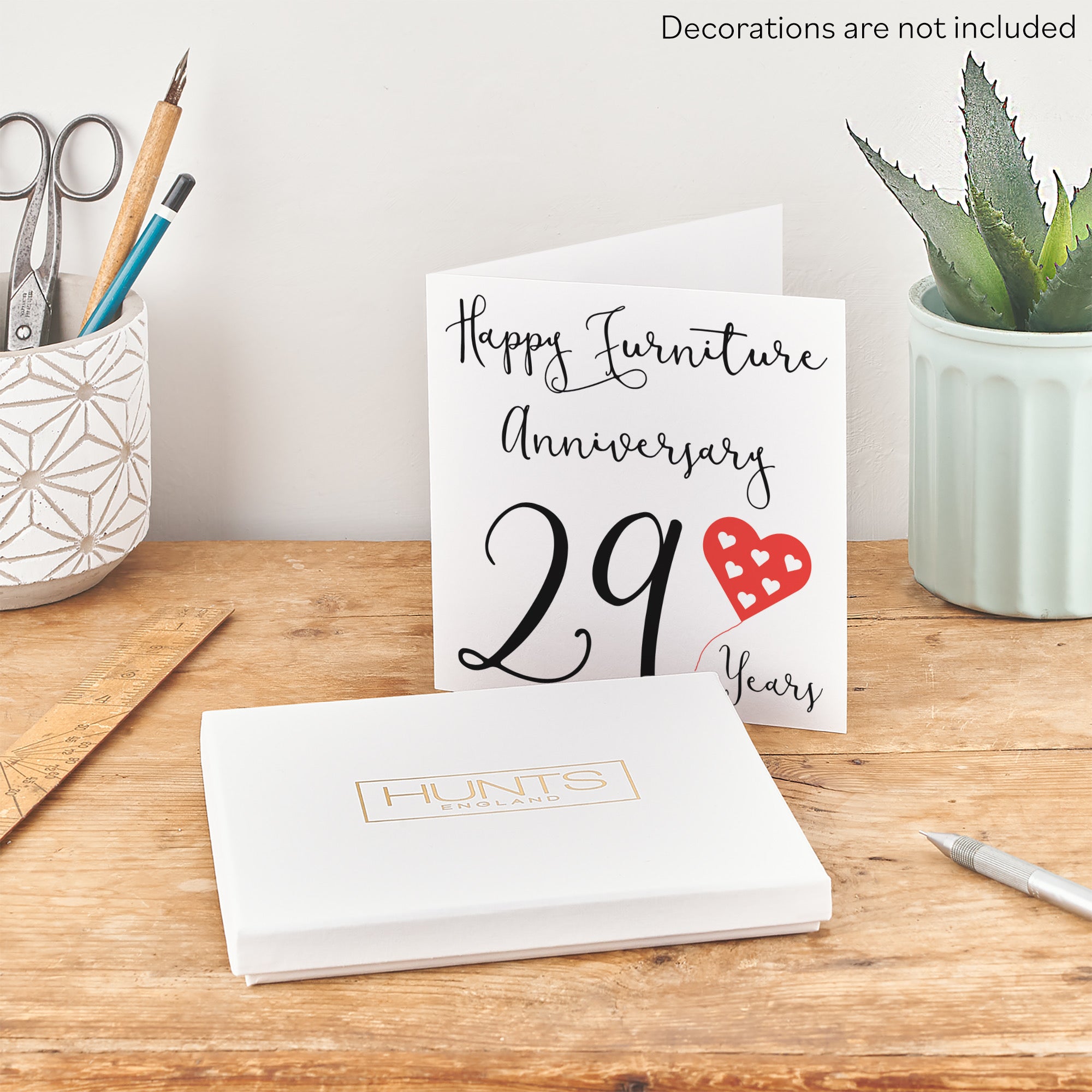 Boxed 29th Anniversary Card Red Heart - Default Title (B0D58GGR3Q)