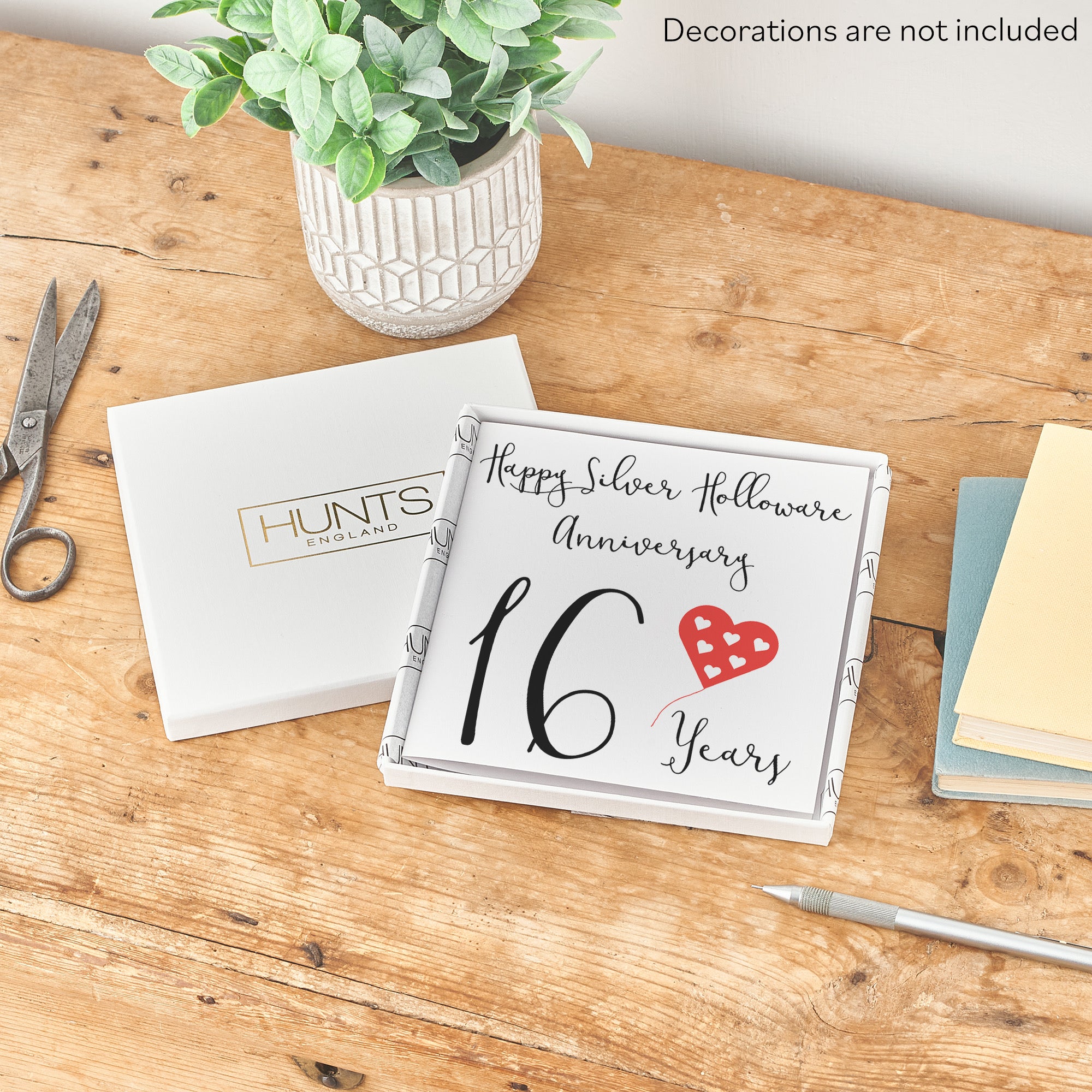 Boxed 16th Anniversary Card Red Heart - Default Title (B0D58GHNQ9)