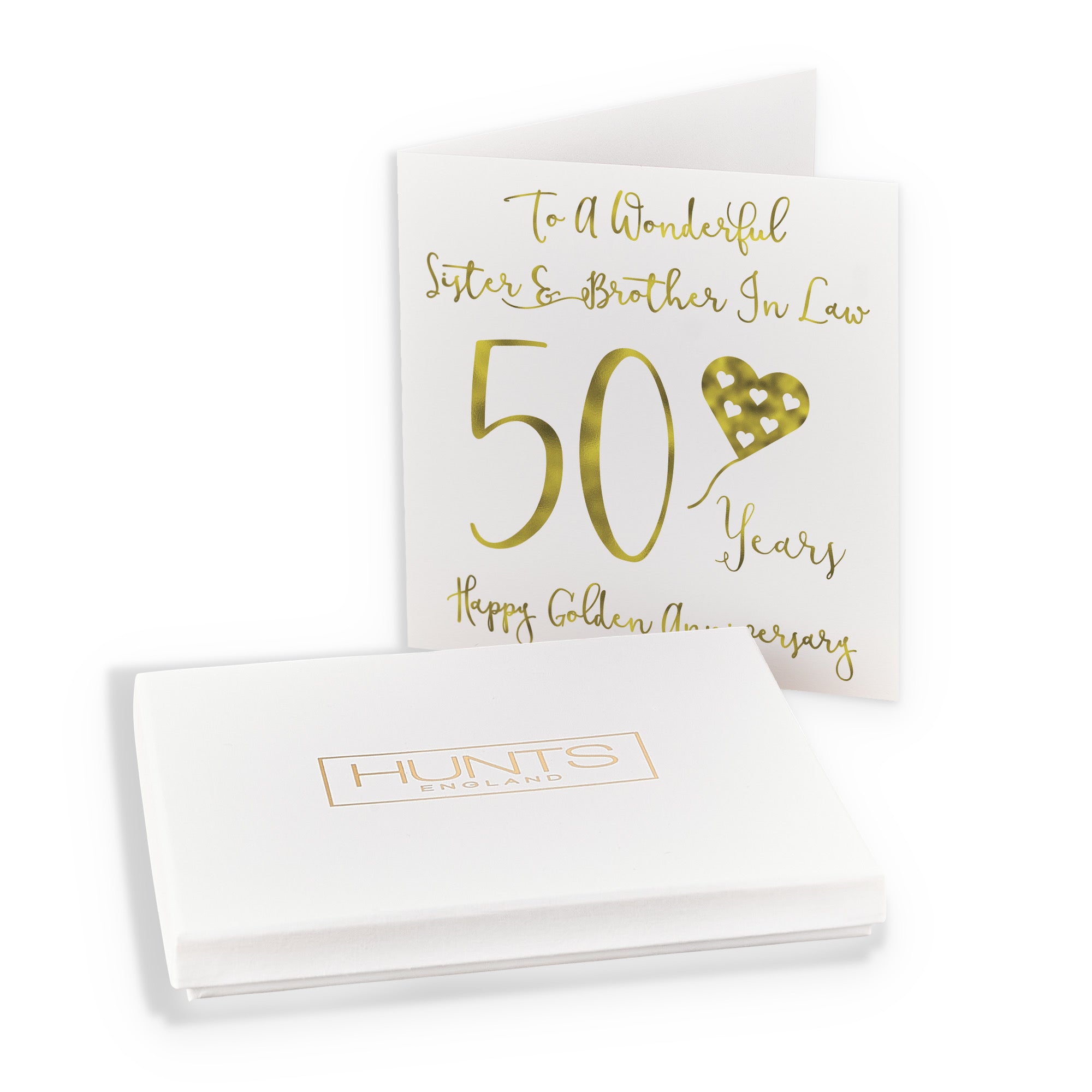 Boxed 50th Sister And Brother In Law Anniversary Card Milano - Default Title (B0D58GMKSH)