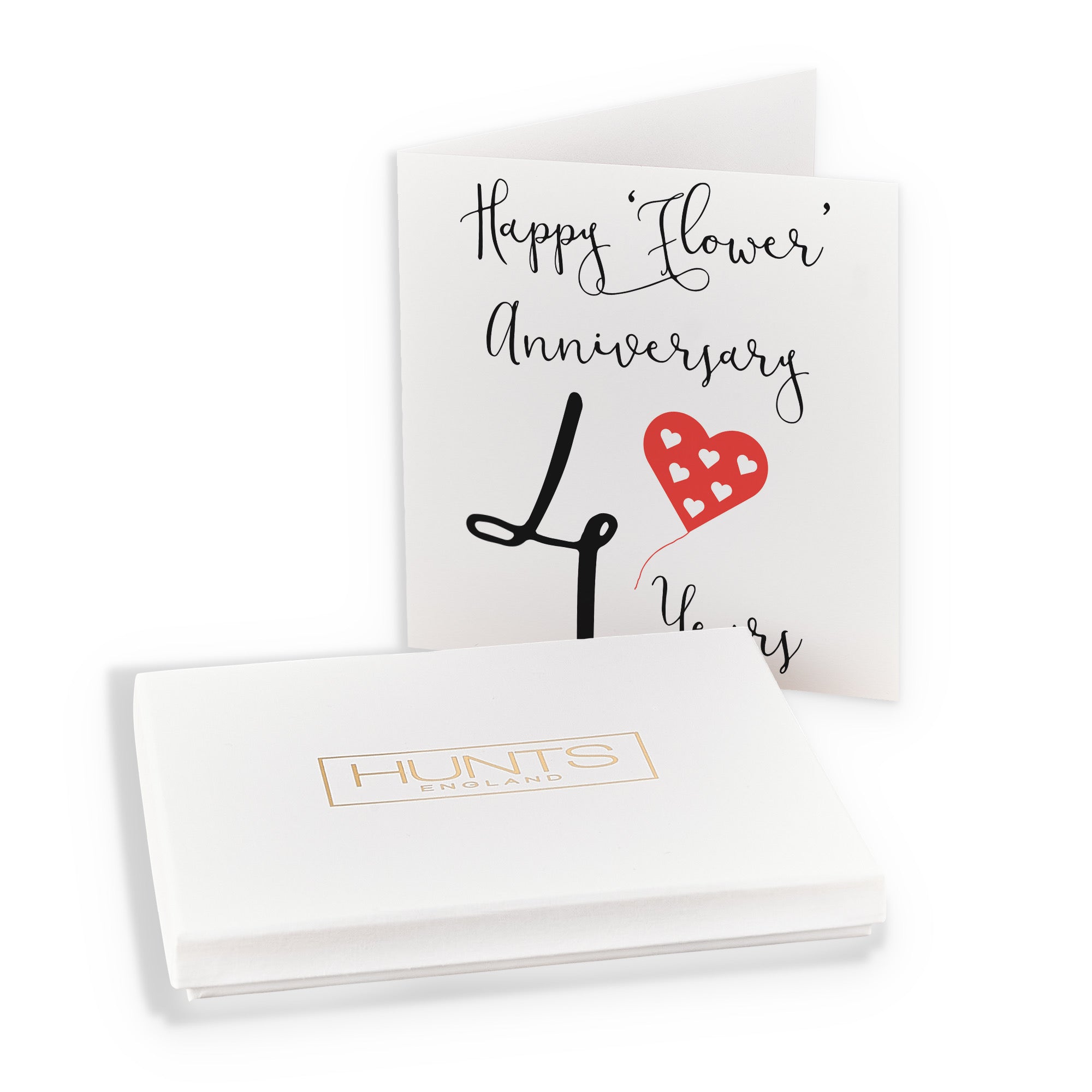 Boxed 4th Anniversary Card Red Heart - Default Title (B0D58GQ1W5)