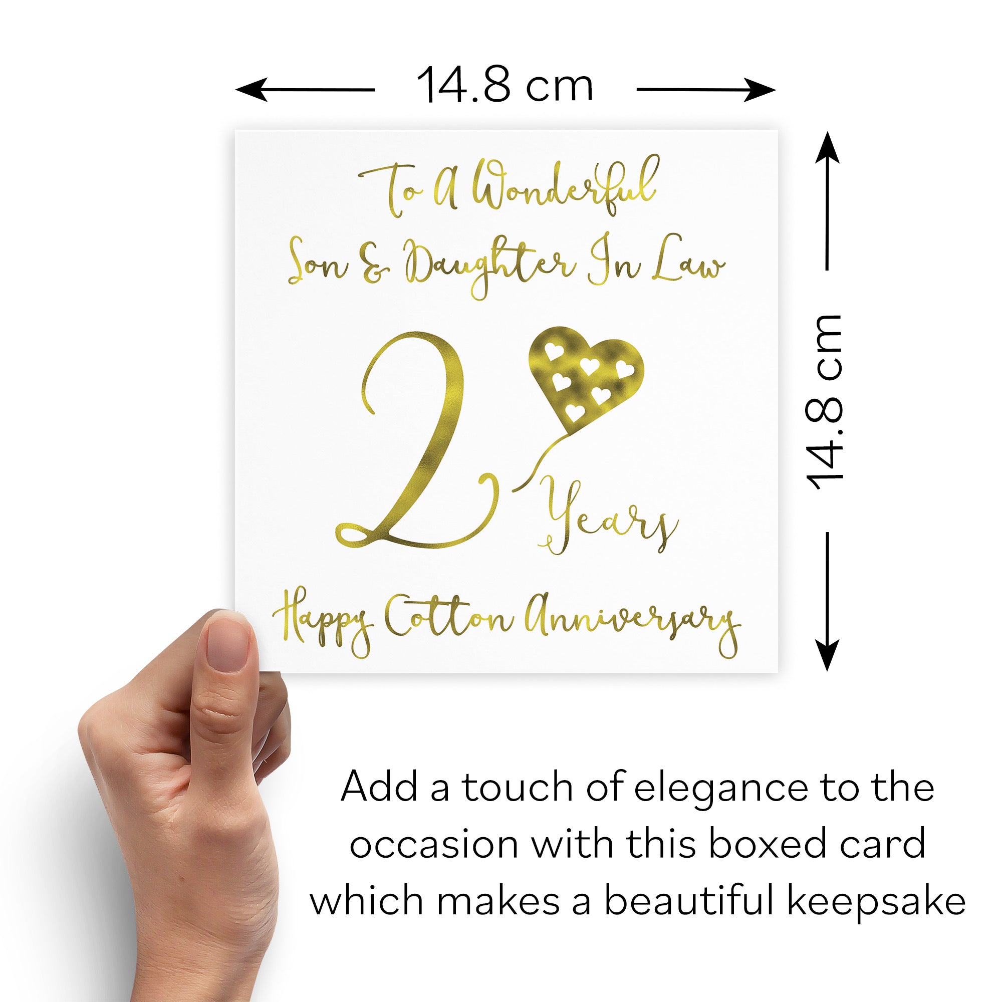 Boxed 2nd Son And Daughter In Law Anniversary Card Milano - Default Title (B0D58GSPPS)