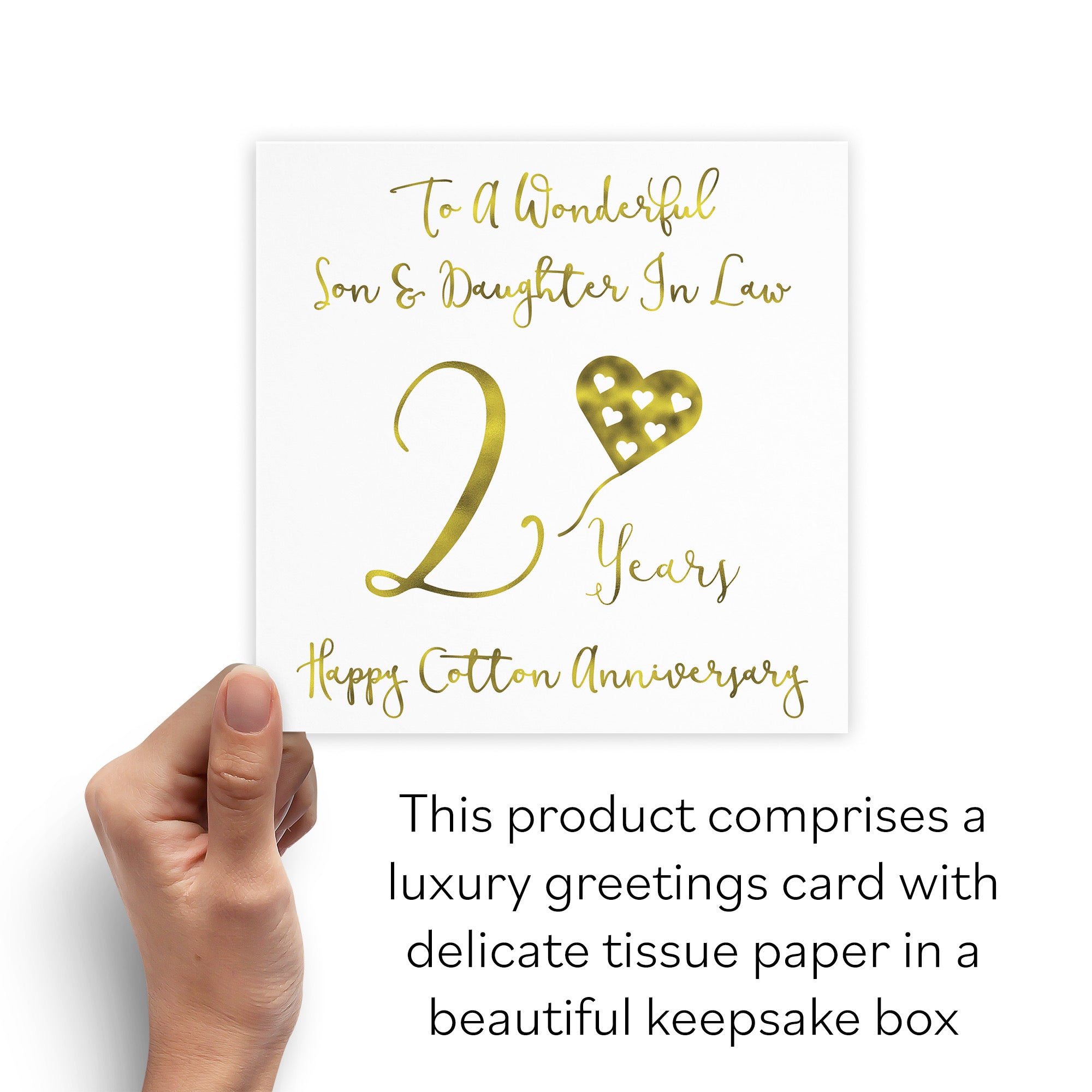 Boxed 2nd Son And Daughter In Law Anniversary Card Milano - Default Title (B0D58GSPPS)