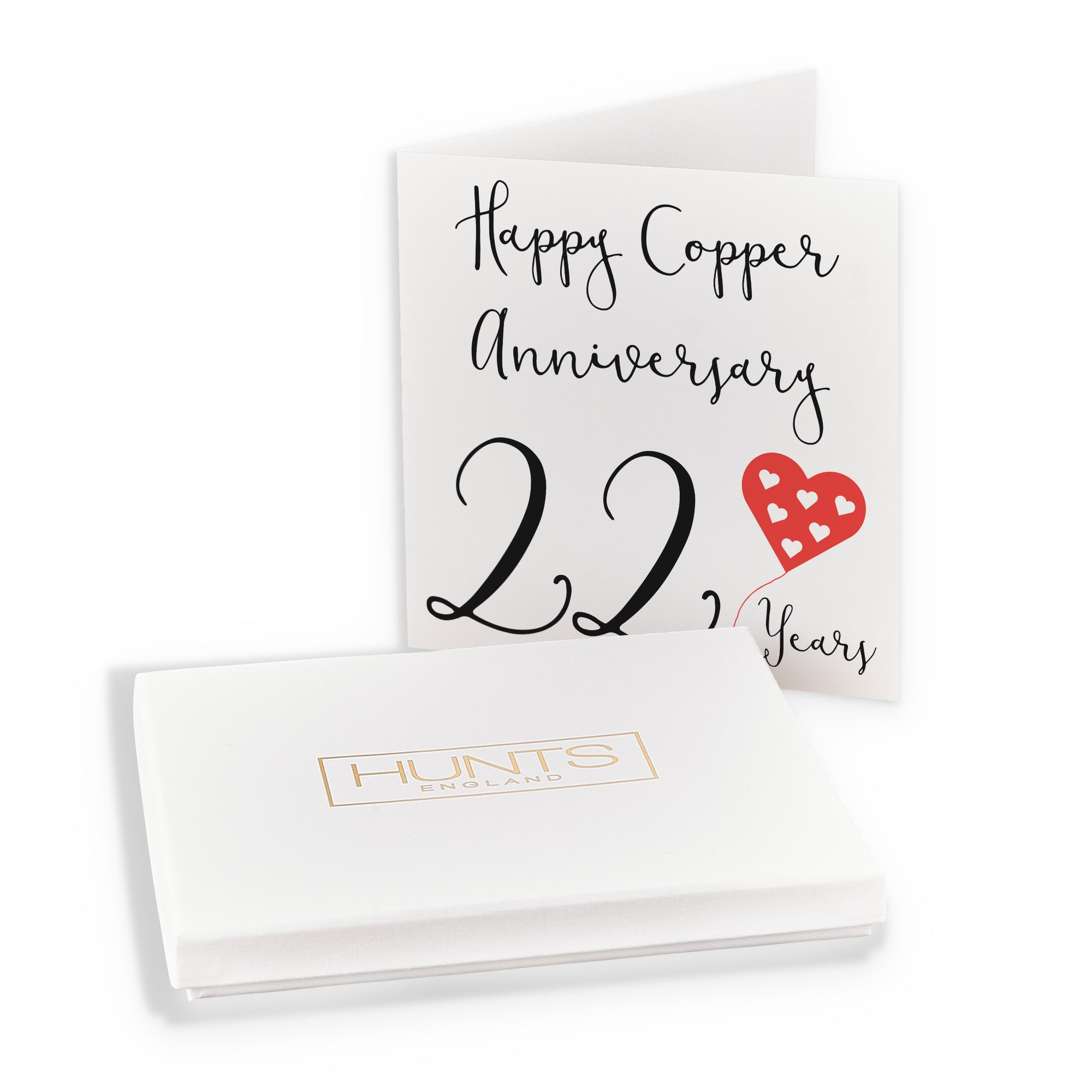 Boxed 22nd Anniversary Card Red Heart - Default Title (B0D58GVZ9B)