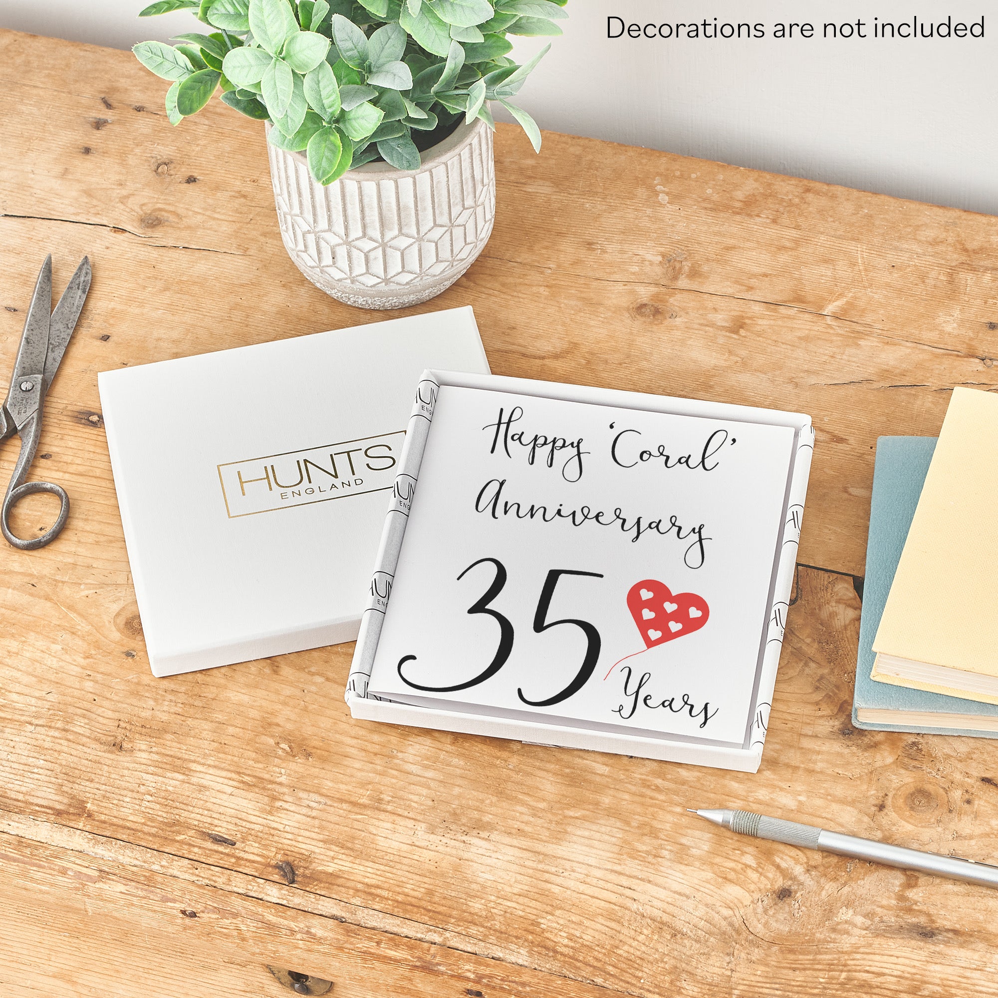 Boxed 35th Anniversary Card Red Heart - Default Title (B0D58H1VGY)