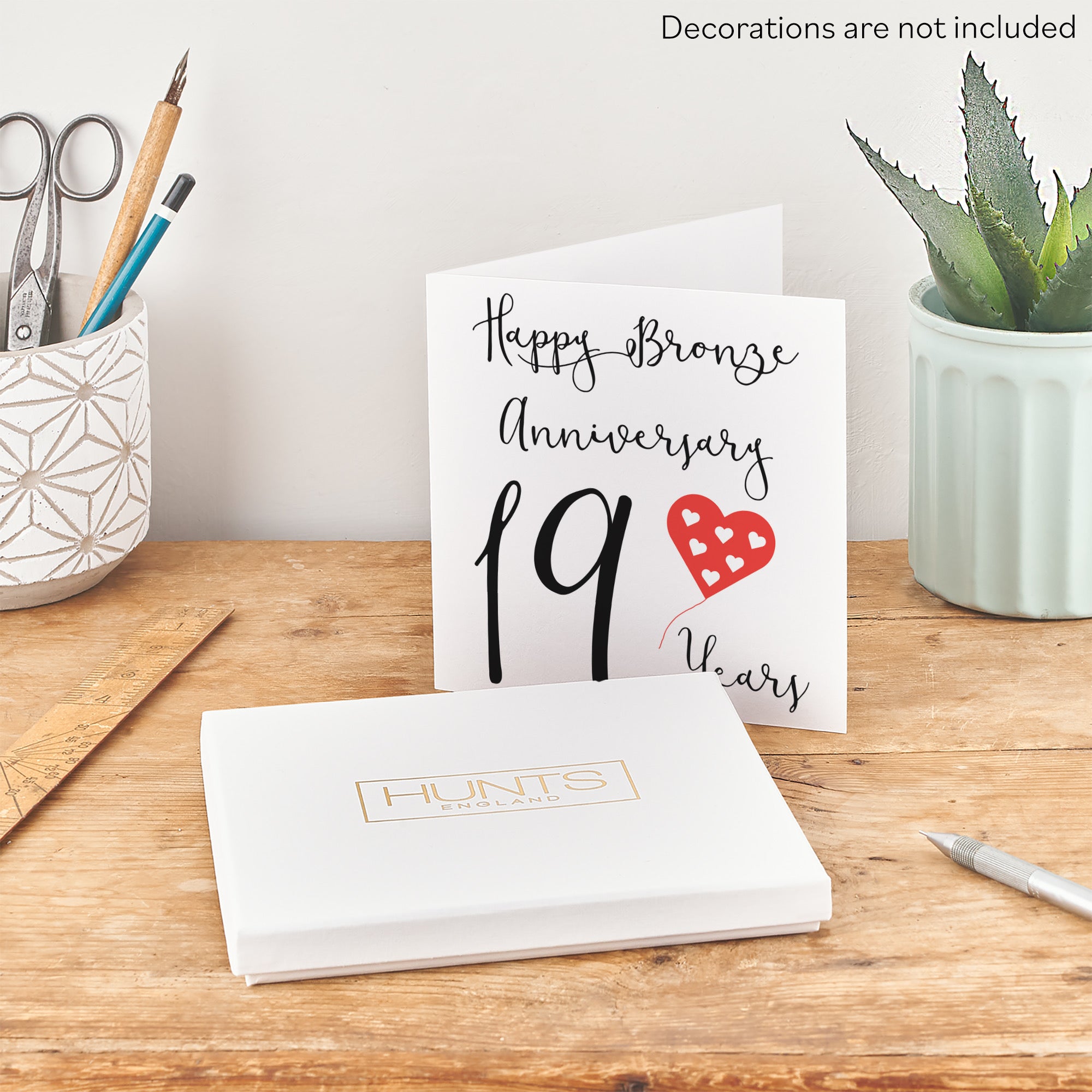 Boxed 19th Anniversary Card Red Heart - Default Title (B0D58H6NBR)