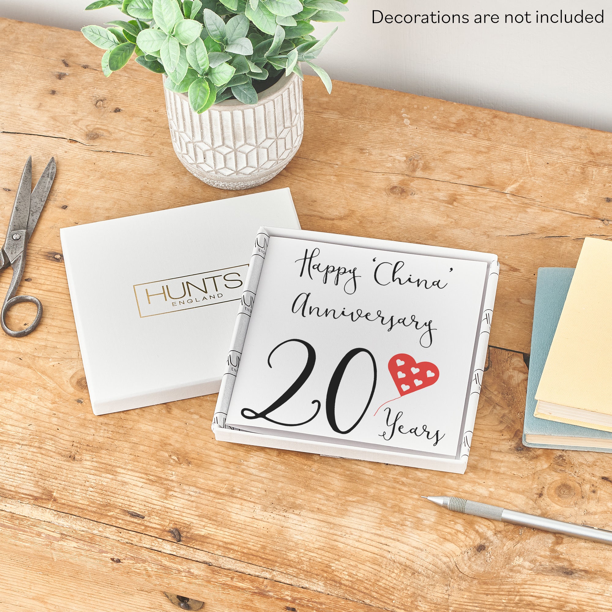 Boxed 20th Anniversary Card Red Heart - Default Title (B0D58HHKDT)