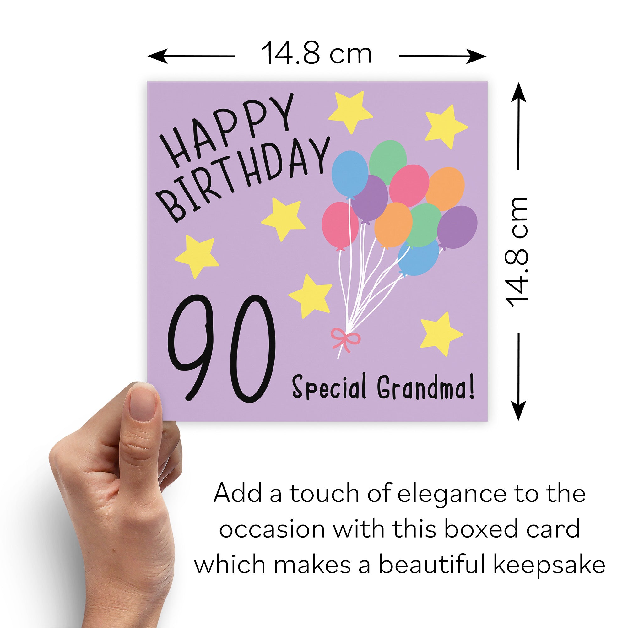 Boxed 90th Grandma Birthday Card Original - Default Title (B0D58J6SPT)