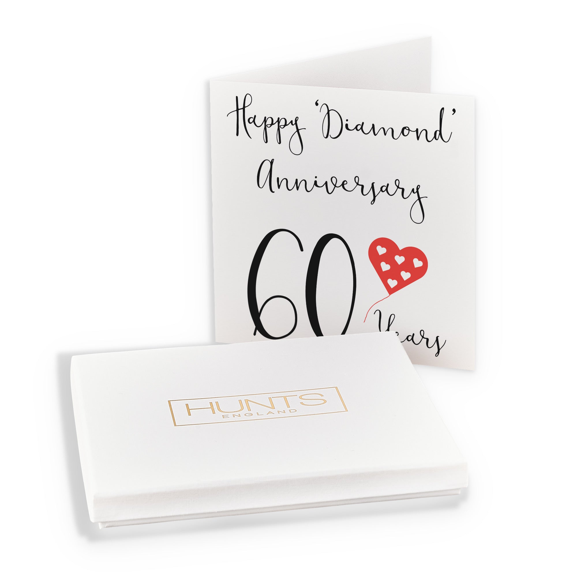 Boxed 60th Anniversary Card Red Heart - Default Title (B0D58J87CK)