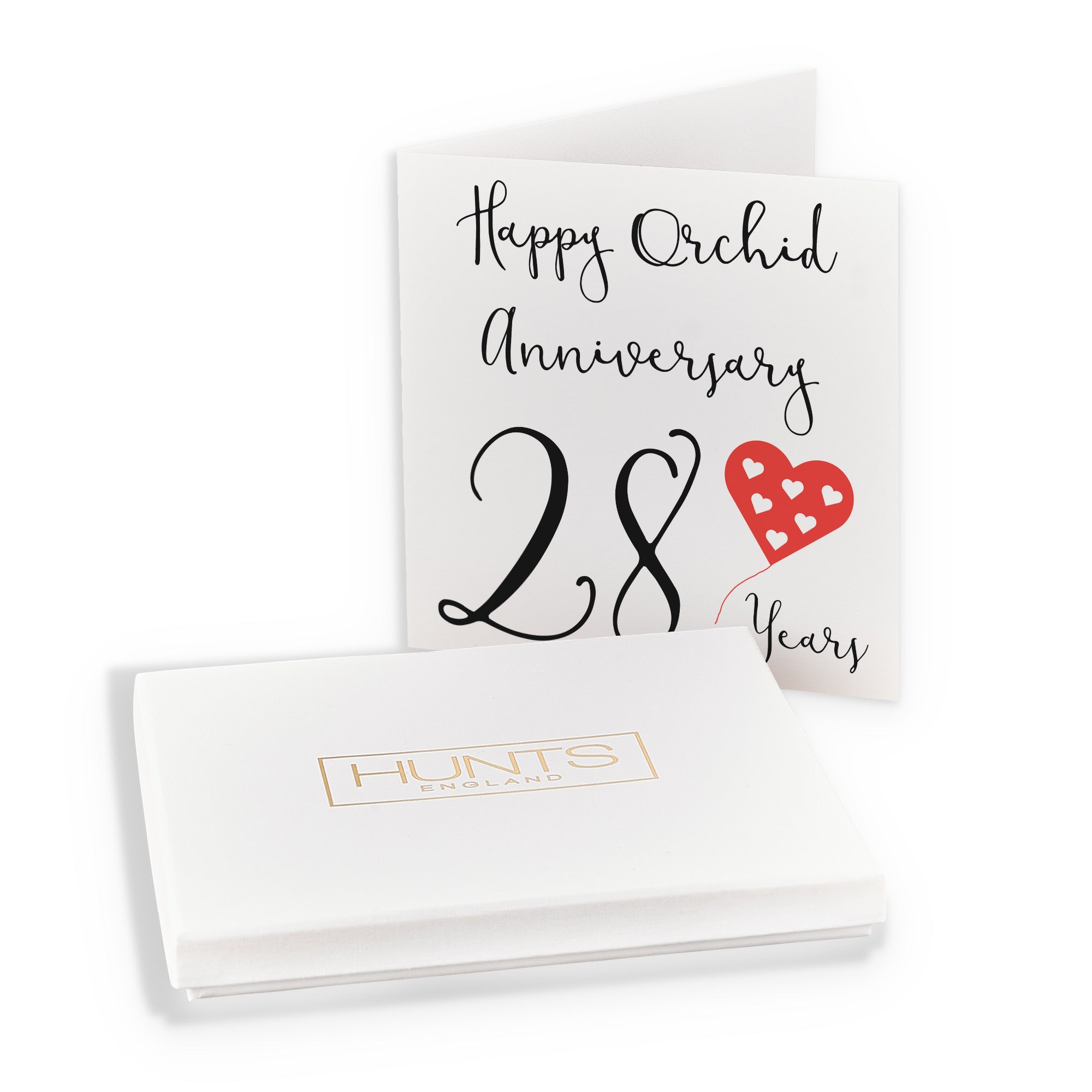 Boxed 28th Anniversary Card Red Heart - Default Title (B0D58JBGSJ)