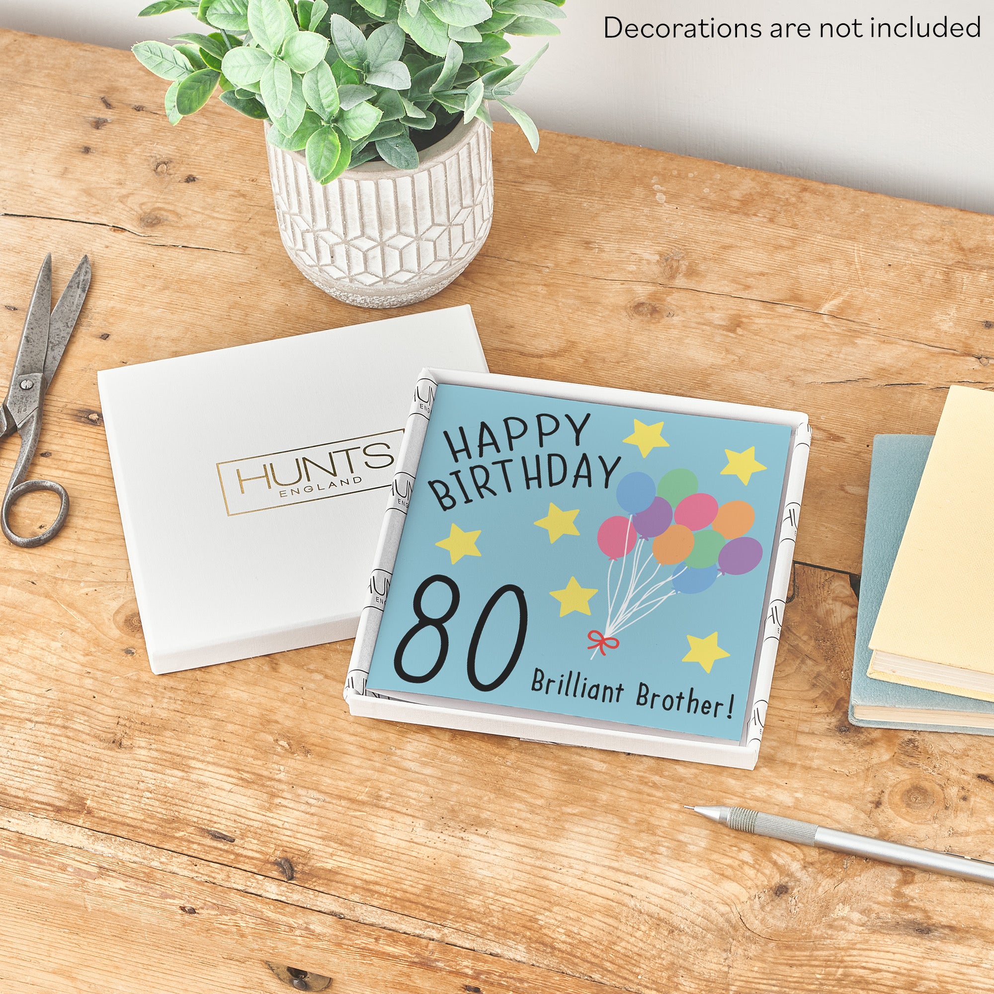 Boxed 80th Brother Birthday Card Original - Default Title (B0D58JBJV3)