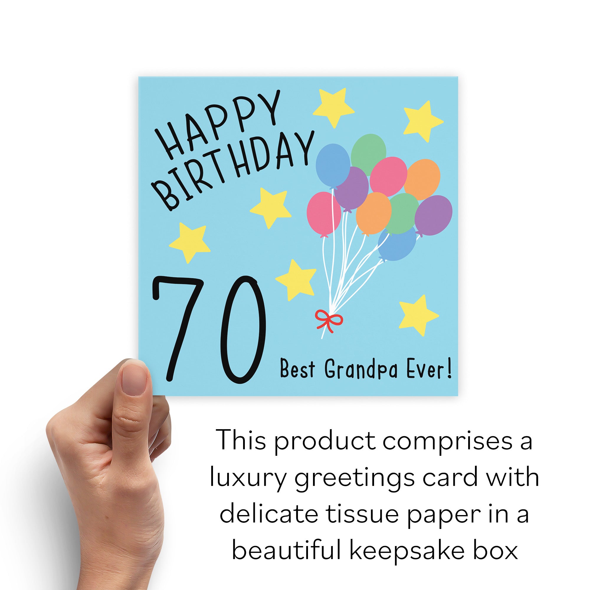 Boxed 70th Grandpa Birthday Card Original - Default Title (B0D58JF2F4)