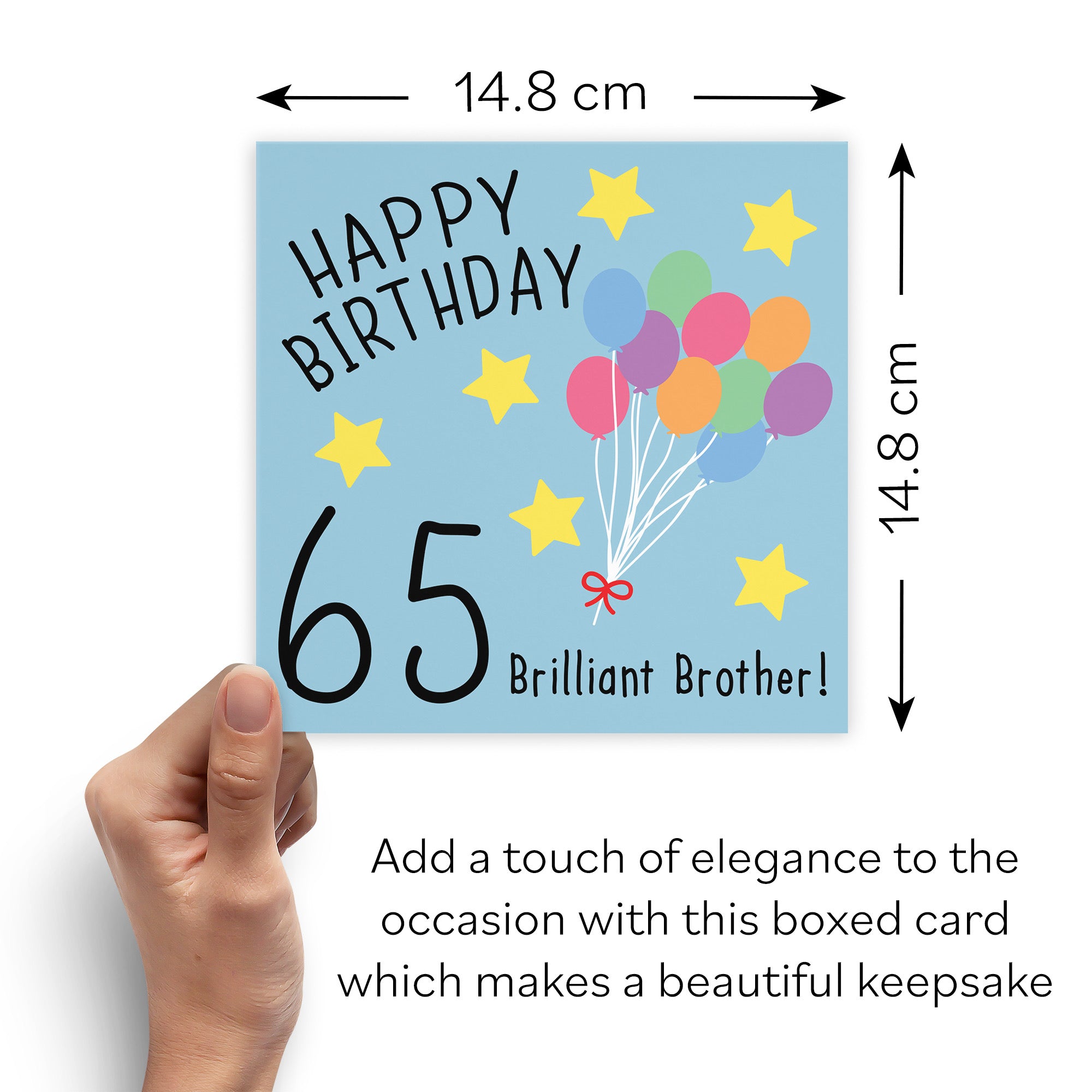 Boxed 65th Brother Birthday Card Original - Default Title (B0D58JFGHP)