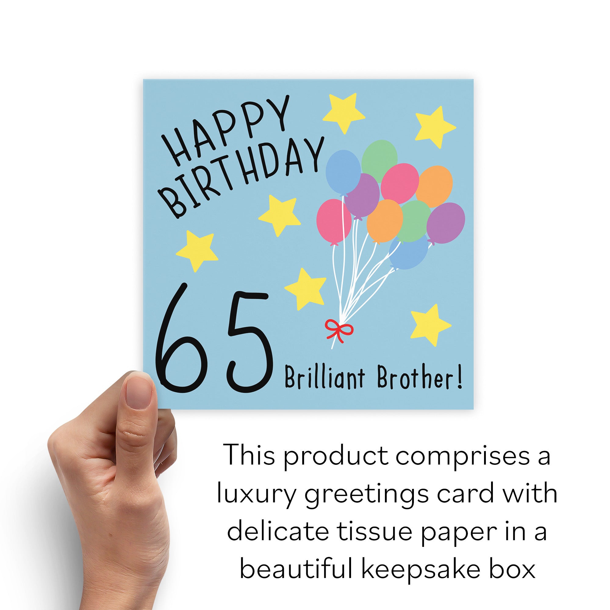 Boxed 65th Brother Birthday Card Original - Default Title (B0D58JFGHP)