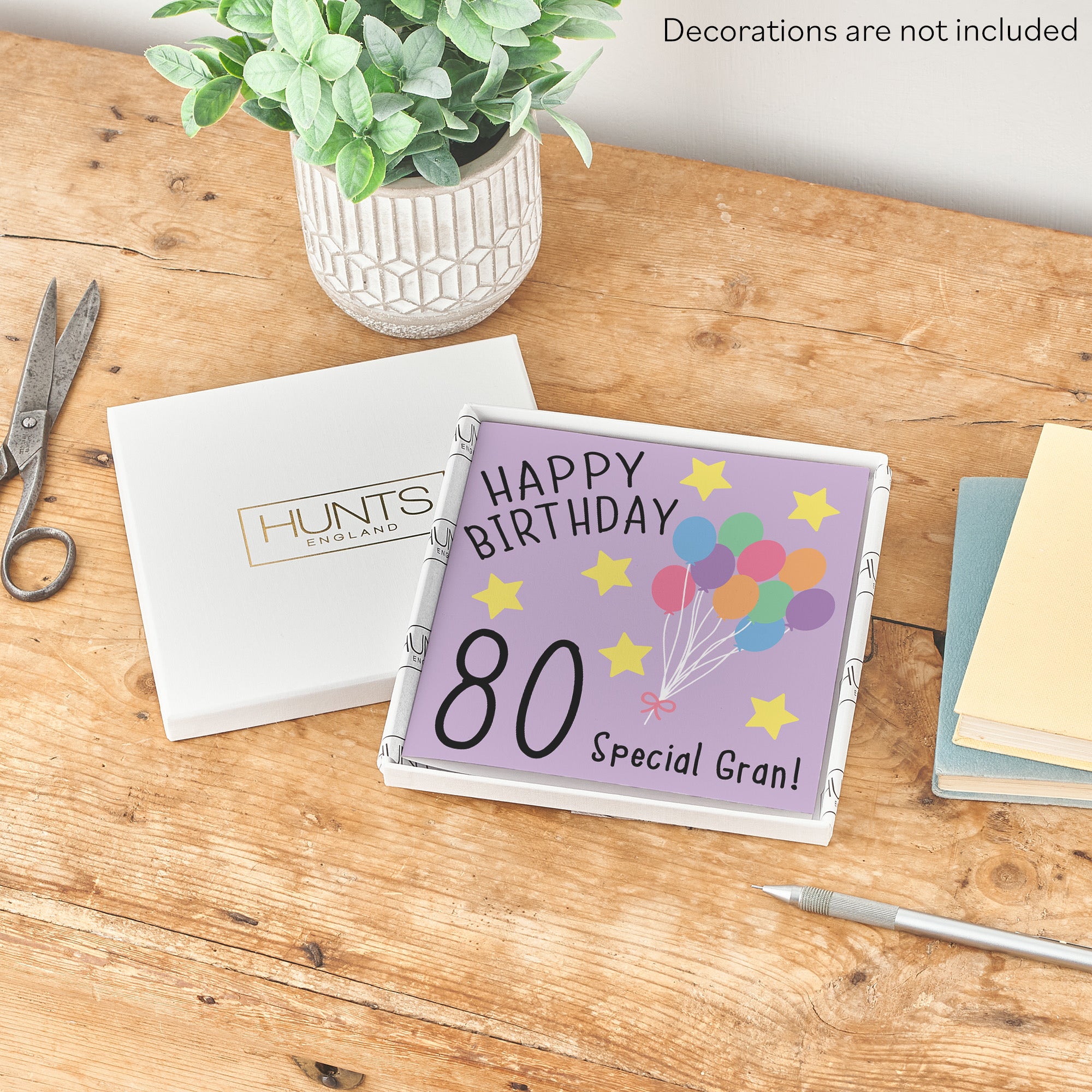 Boxed 80th Gran Birthday Card Original - Default Title (B0D58JPHQ4)