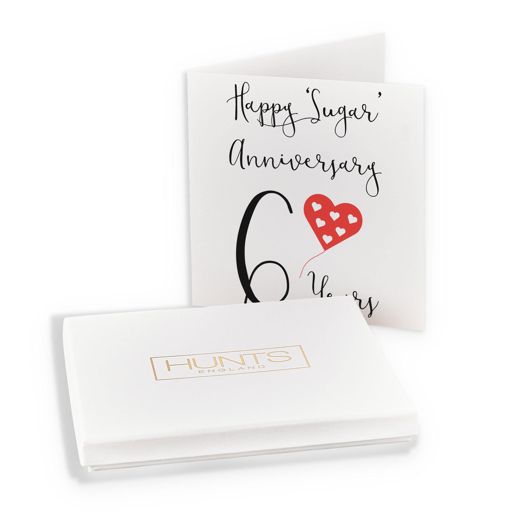 Boxed 6th Anniversary Card Red Heart - Default Title (B0D58JSTNJ)