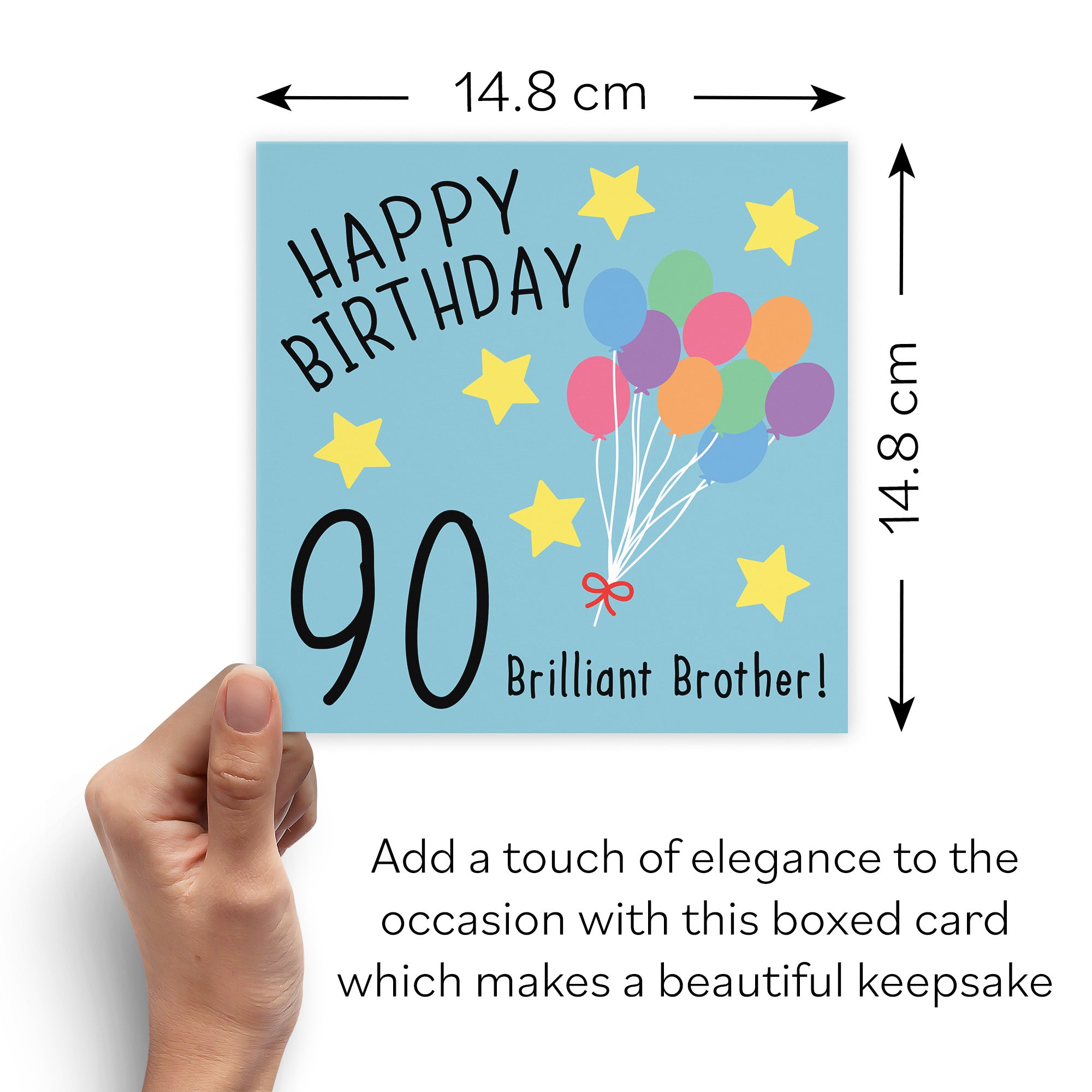 Boxed 90th Brother Birthday Card Original - Default Title (B0D58JTJZS)