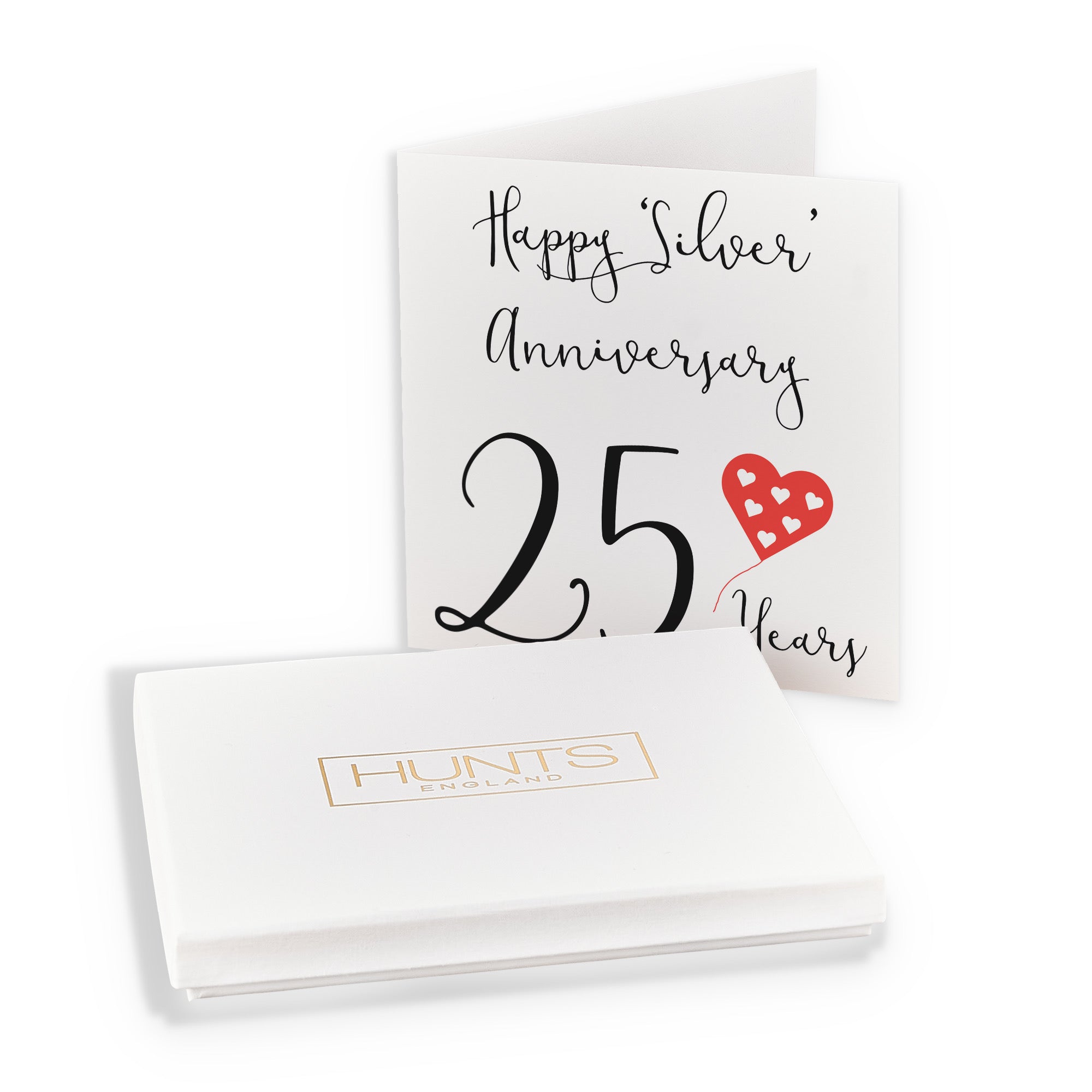 Boxed 25th Anniversary Card Red Heart - Default Title (B0D58K2Y53)