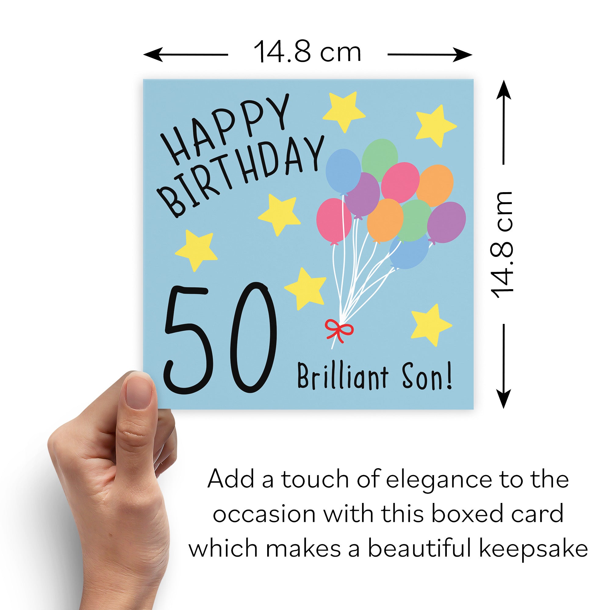 Boxed 50th Son Birthday Card Original - Default Title (B0D58K8ZX3)