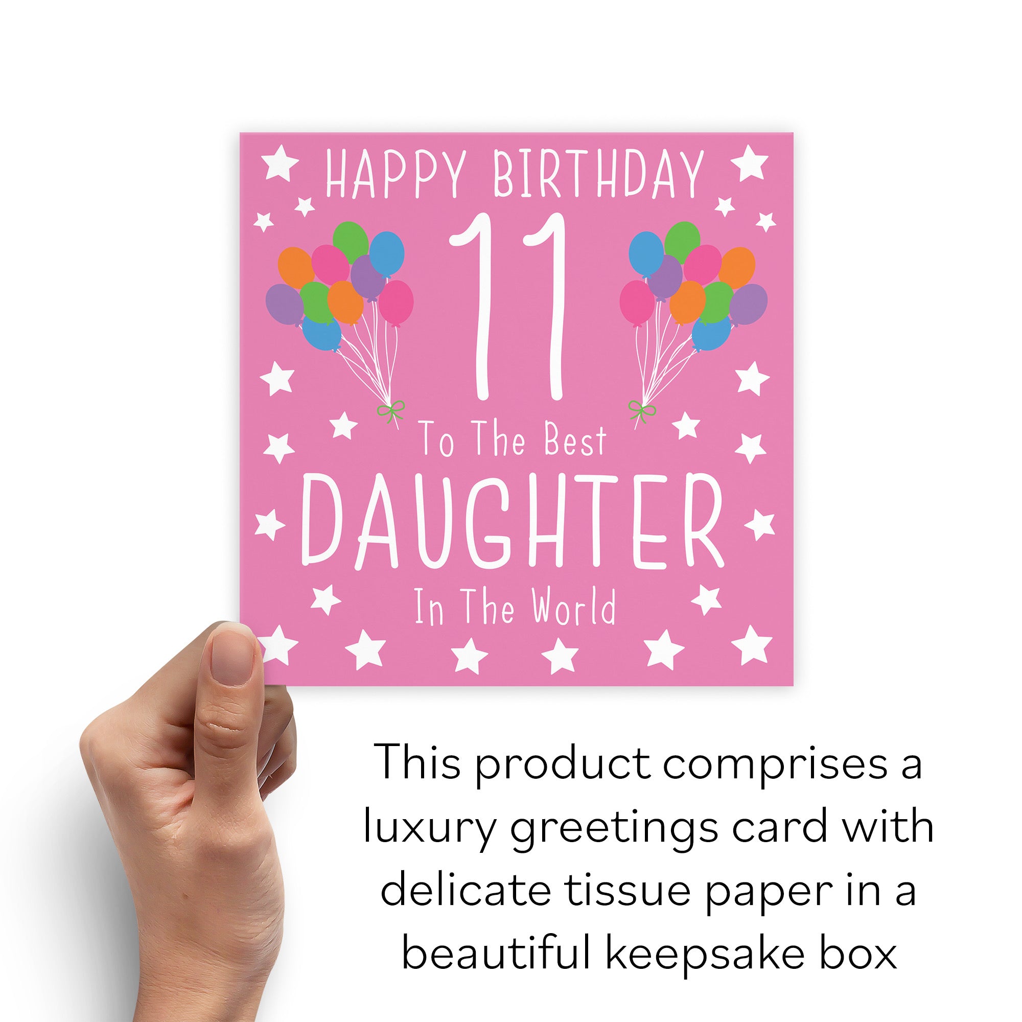 Boxed 11th Daughter Birthday Card Iconic - Default Title (B0D58KJYJ8)