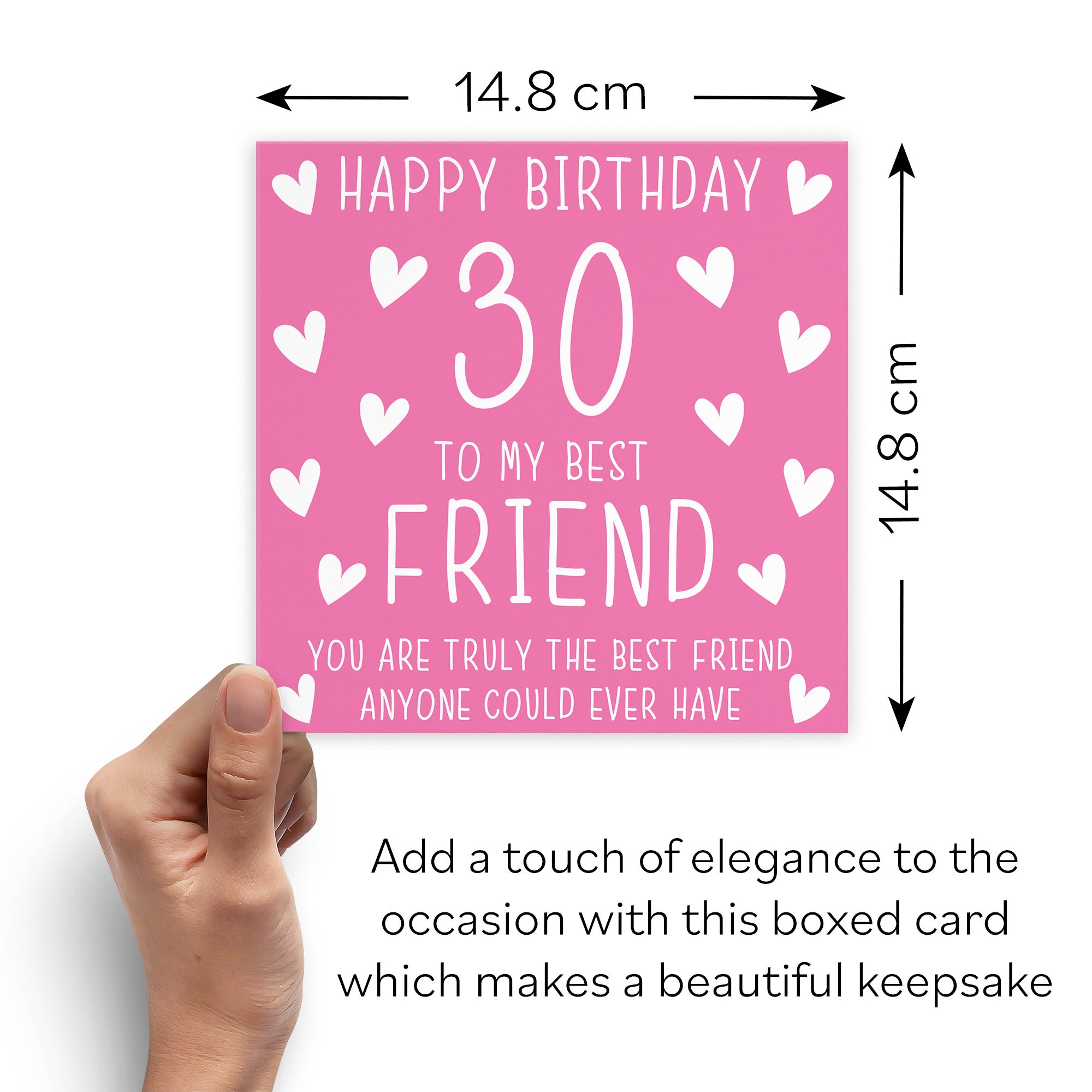 Boxed 30th Best Friend Birthday Card Iconic - Default Title (B0D58KQCWB)