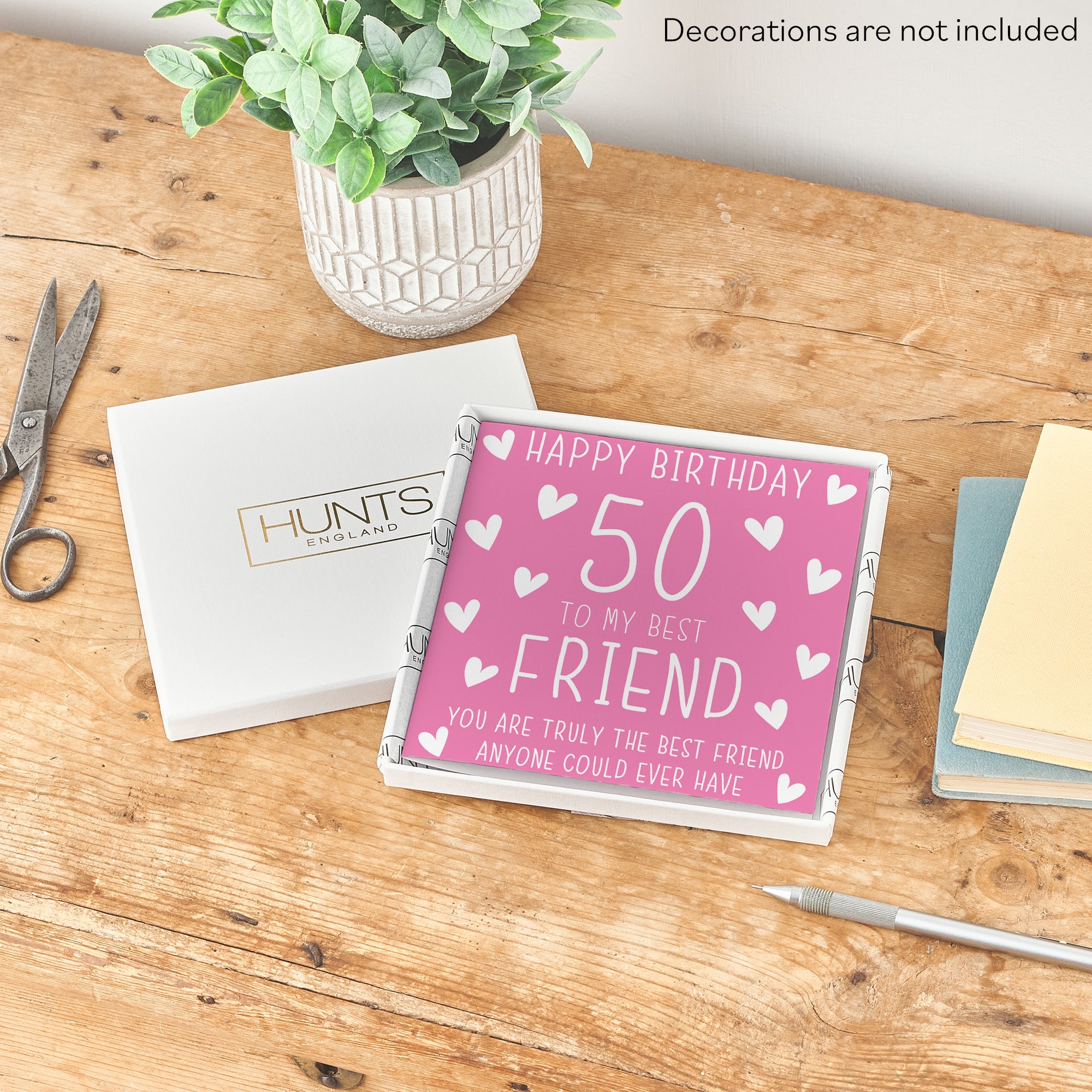 Boxed 50th Friend Birthday Card Iconic - Default Title (B0D58KXQZV)