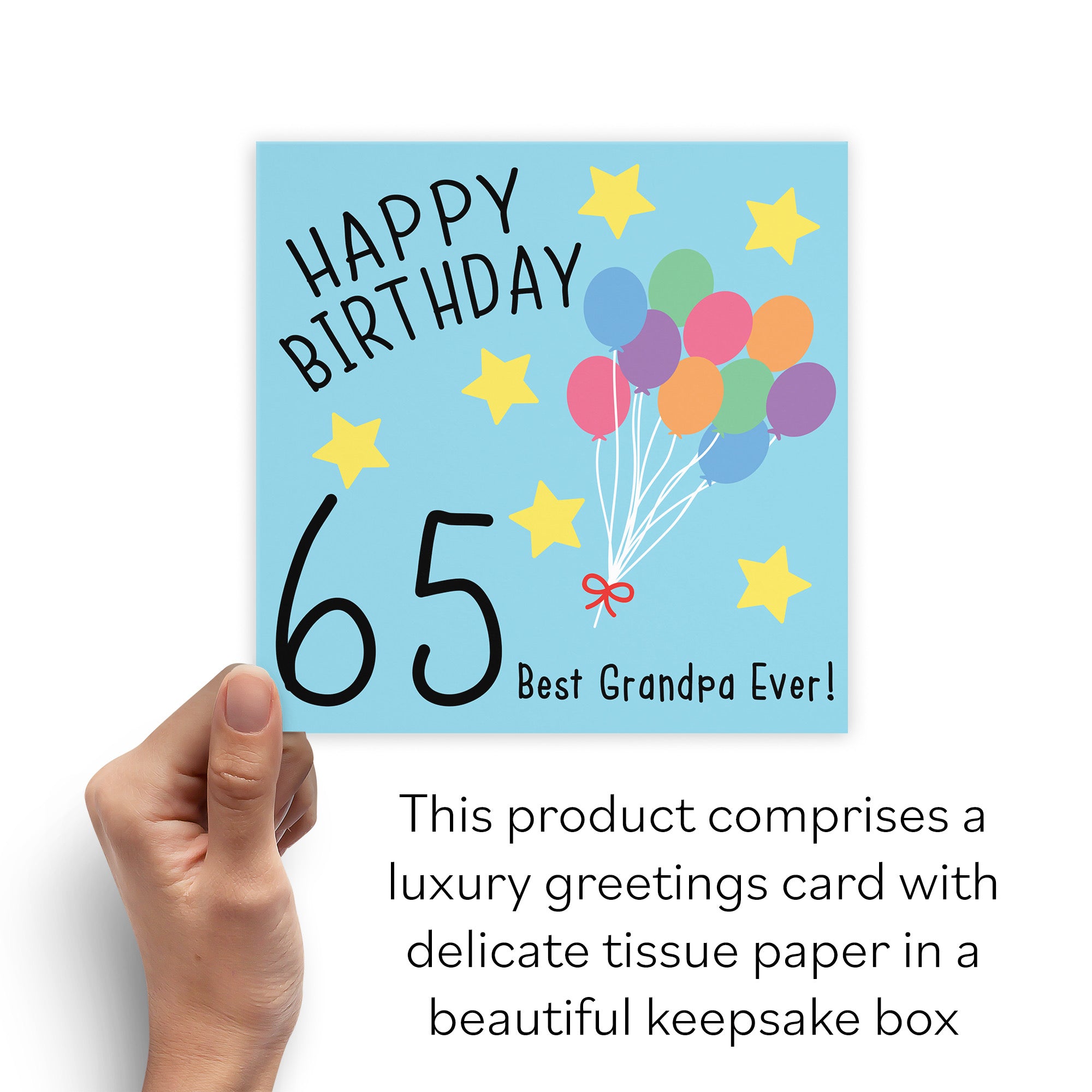 Boxed 65th Grandpa Birthday Card Original - Default Title (B0D58KXYKX)