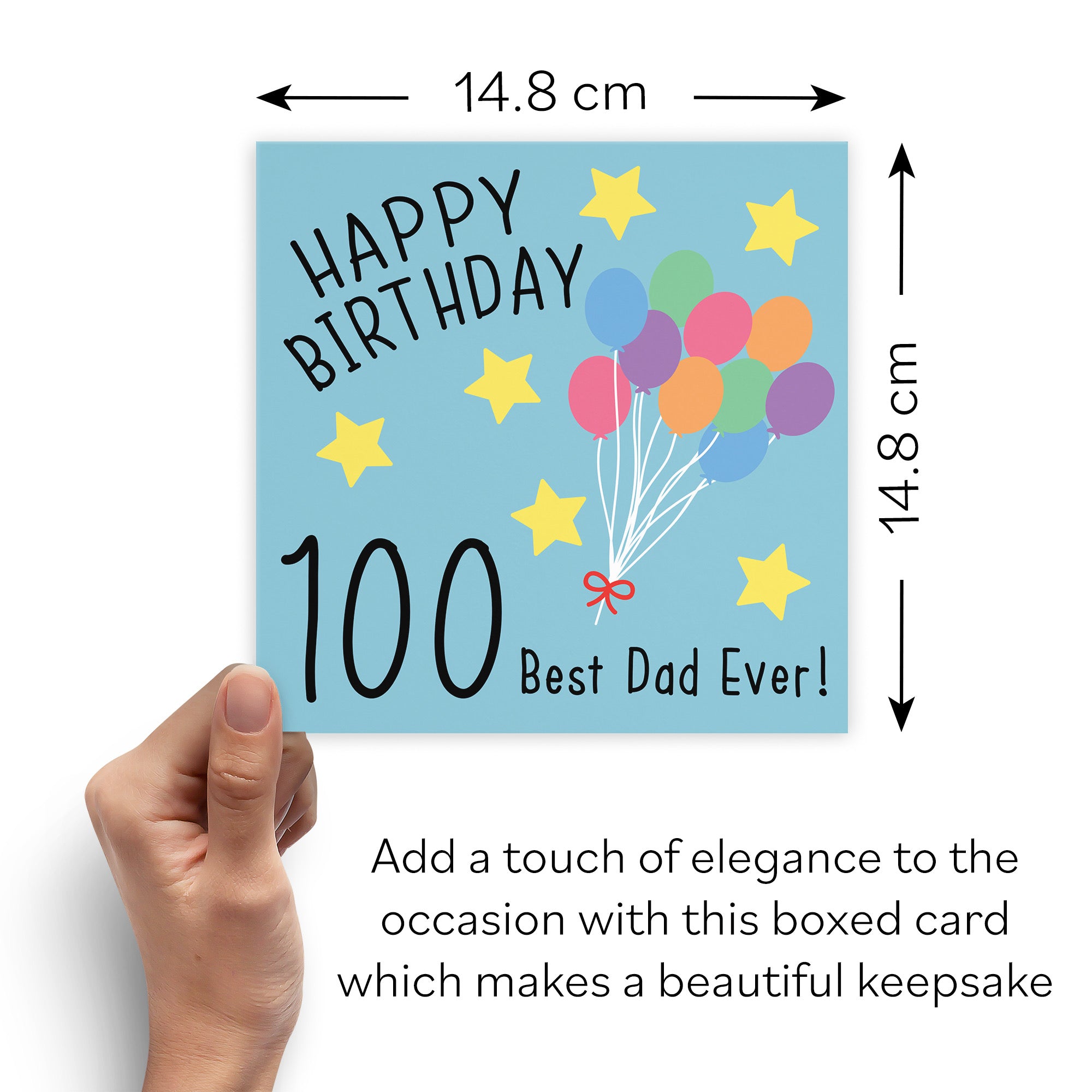 Boxed 100th Dad Birthday Card Original - Default Title (B0D58KZ92K)