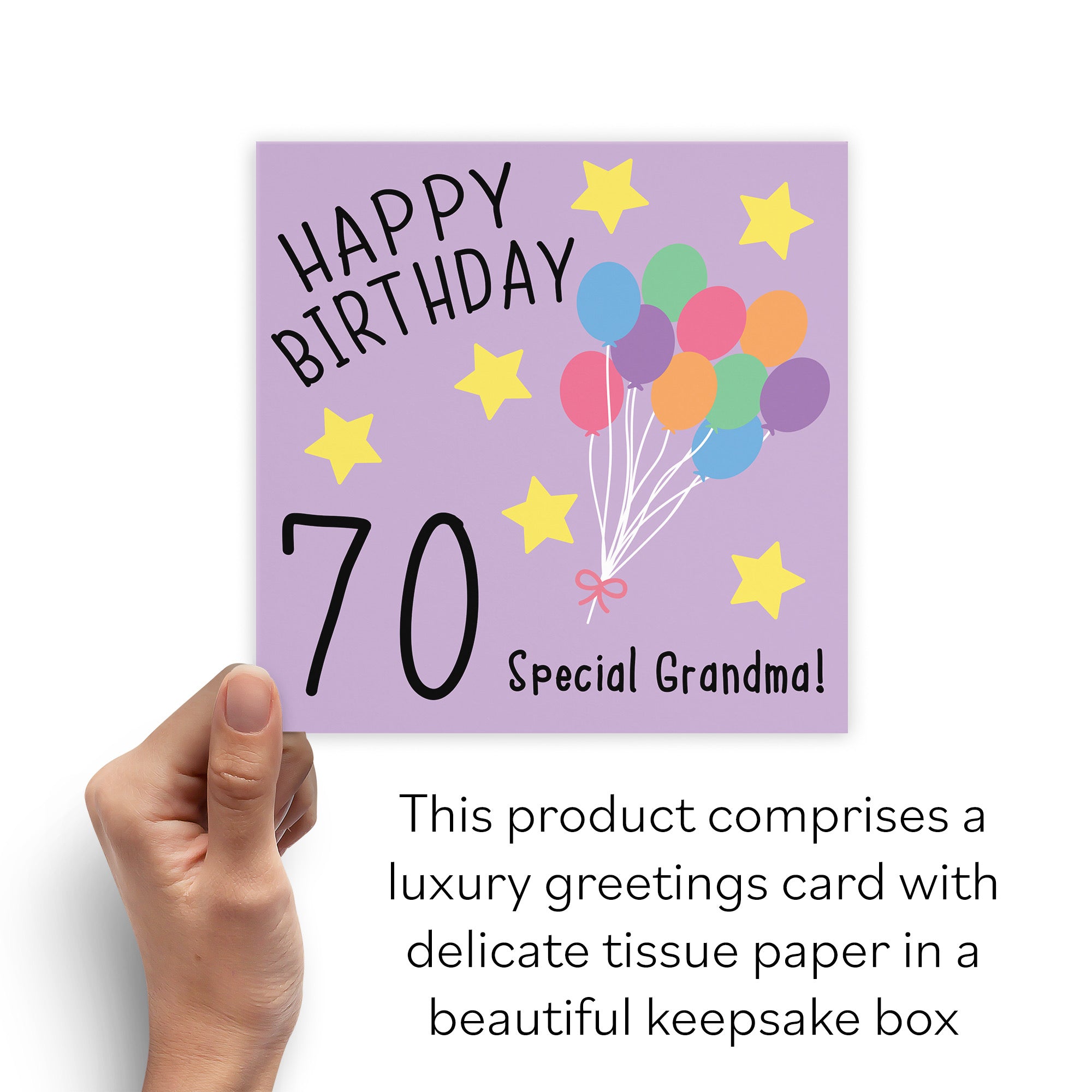 Boxed 70th Grandma Birthday Card Original - Default Title (B0D58KZV4G)